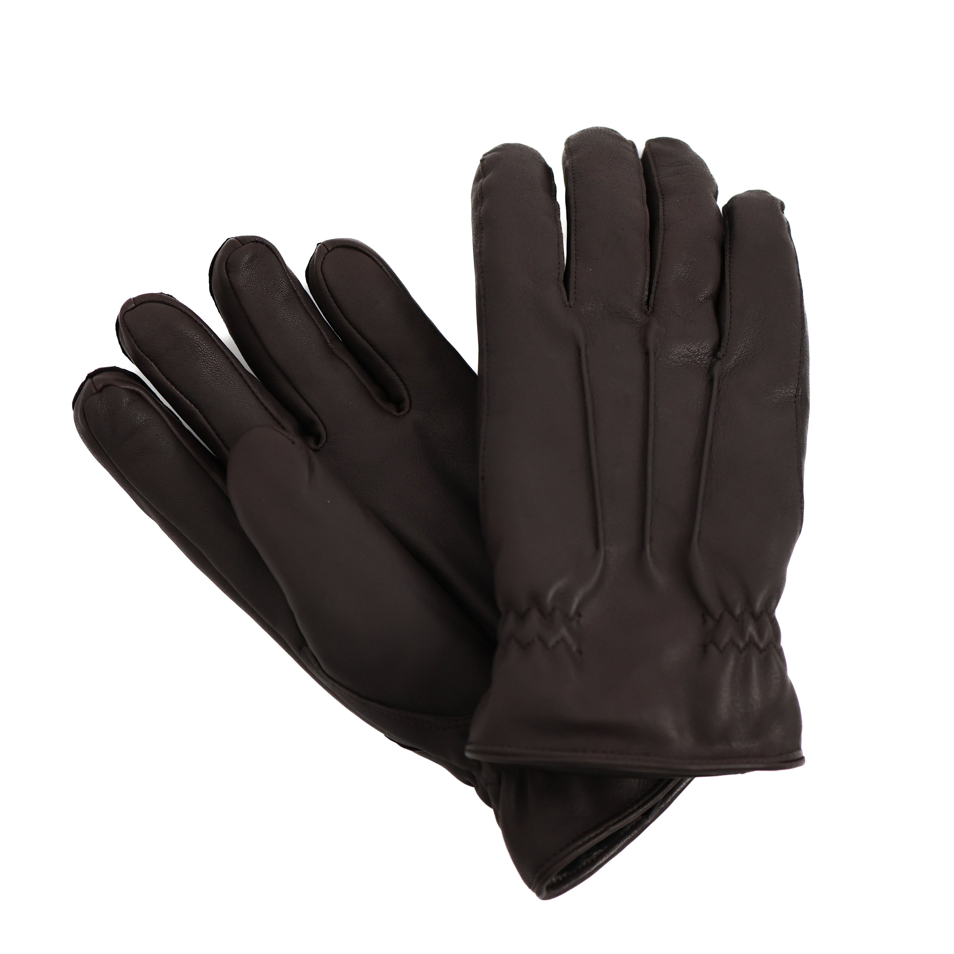 Heren handschoenen 'James' bruin