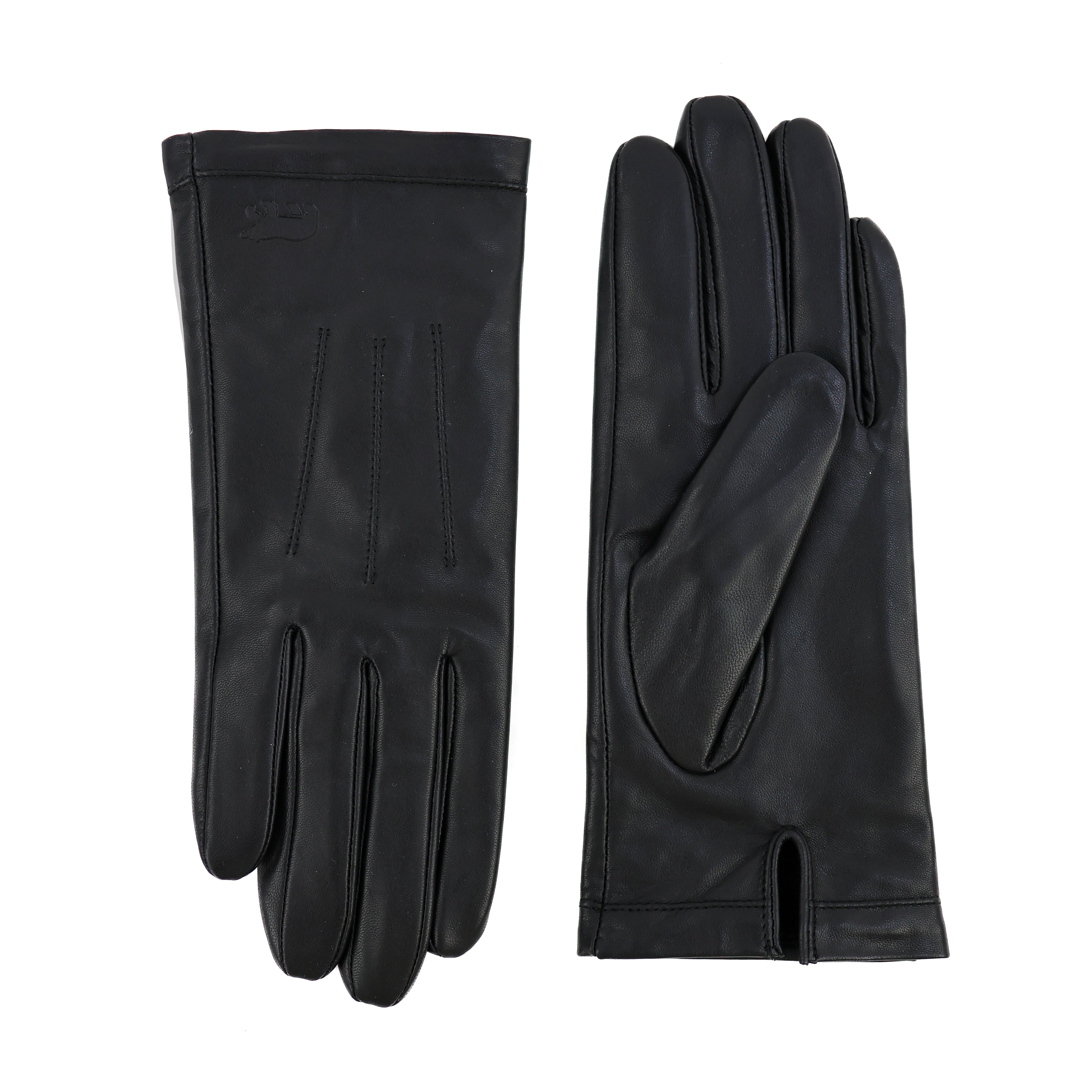 Leren dames handschoenen 'Claudia' zwart