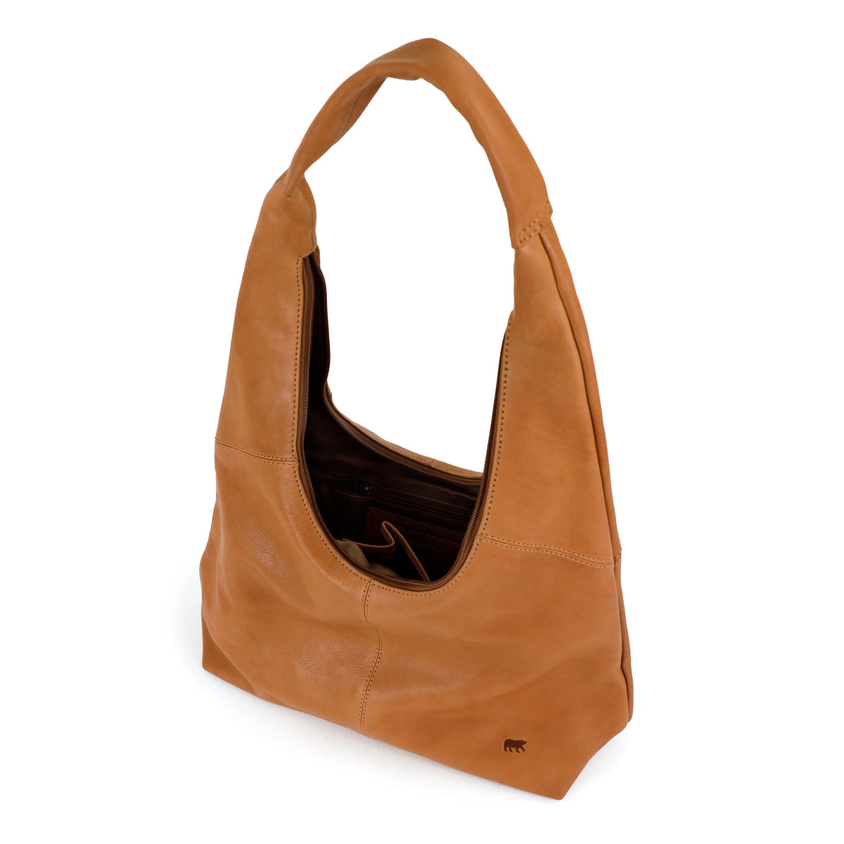 Shopper/pouch bag 'Pauline' cognac