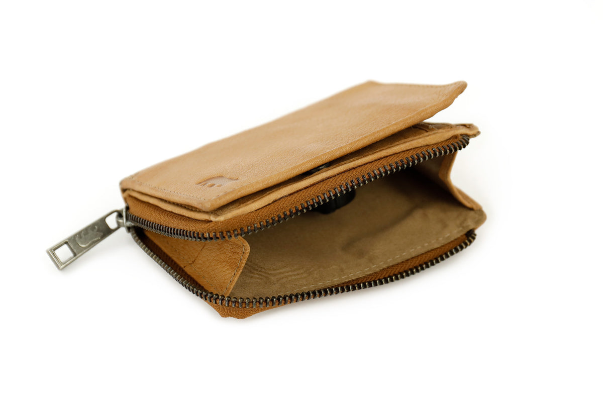 Ritsportemonneetje 'Gungun' taupe