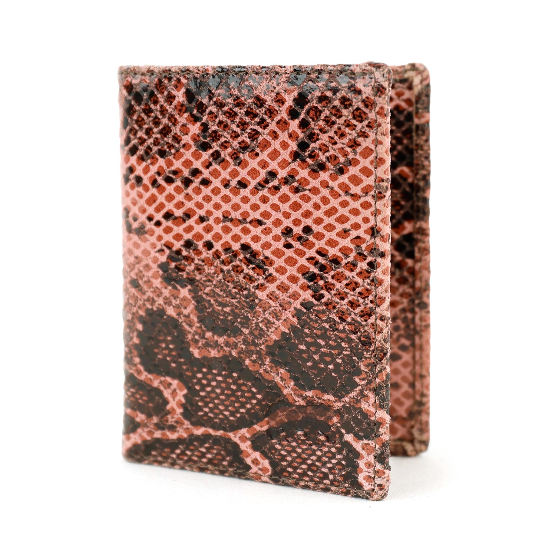 Pasjeshouder met briefgeldvak 'Cas' snake pink