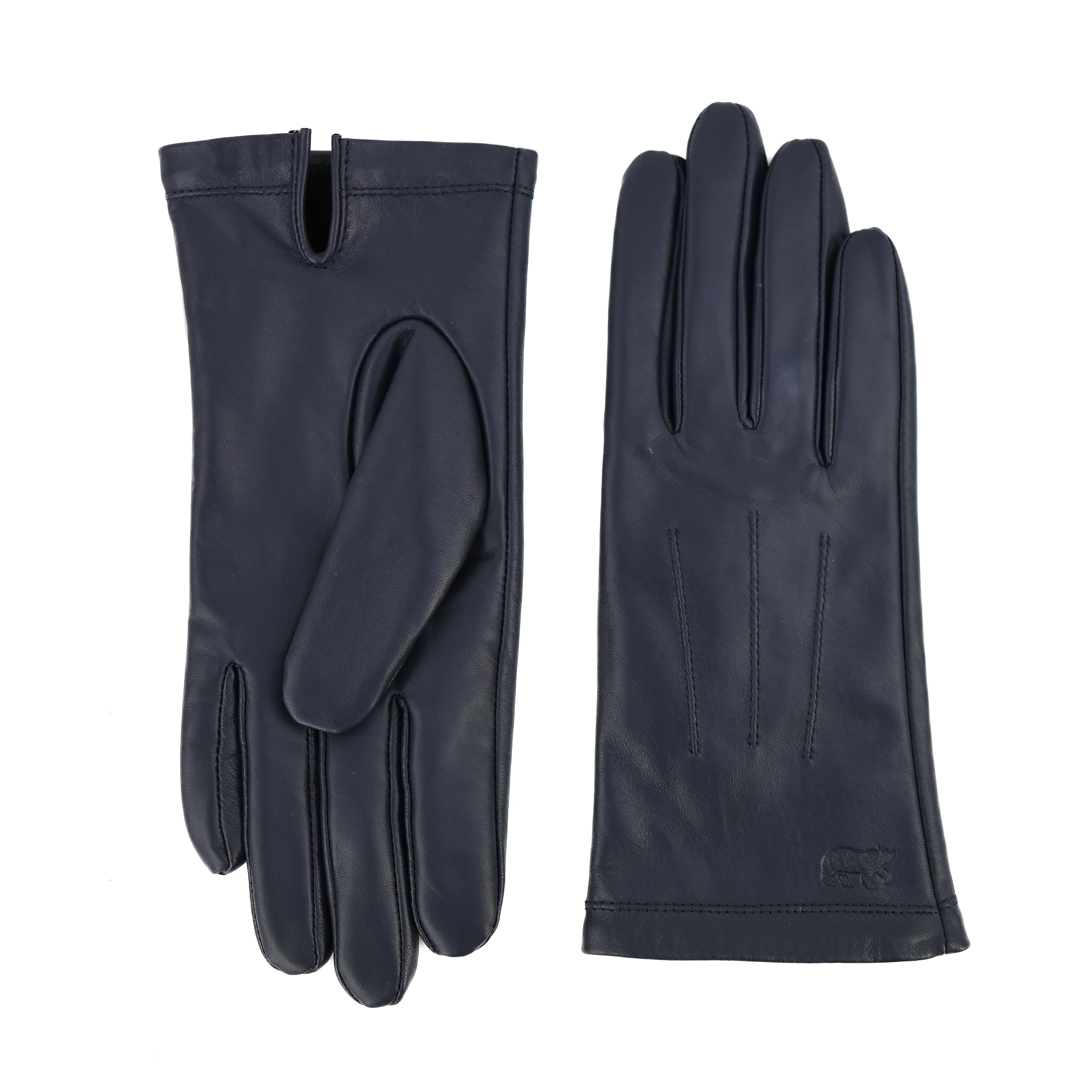 Leren dames handschoenen 'Claudia' navy