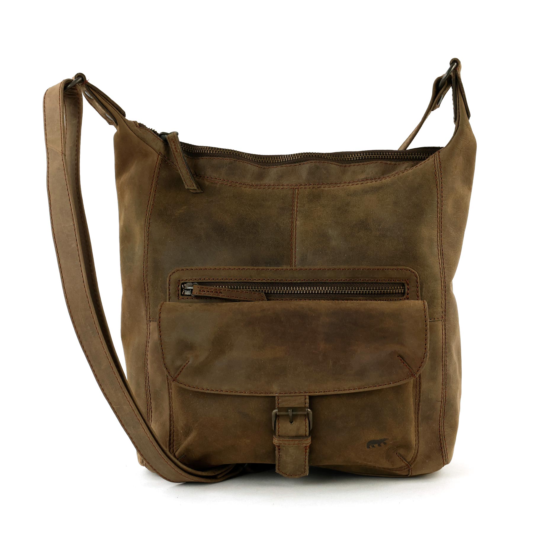 Schoudertas 'Anna' bruin