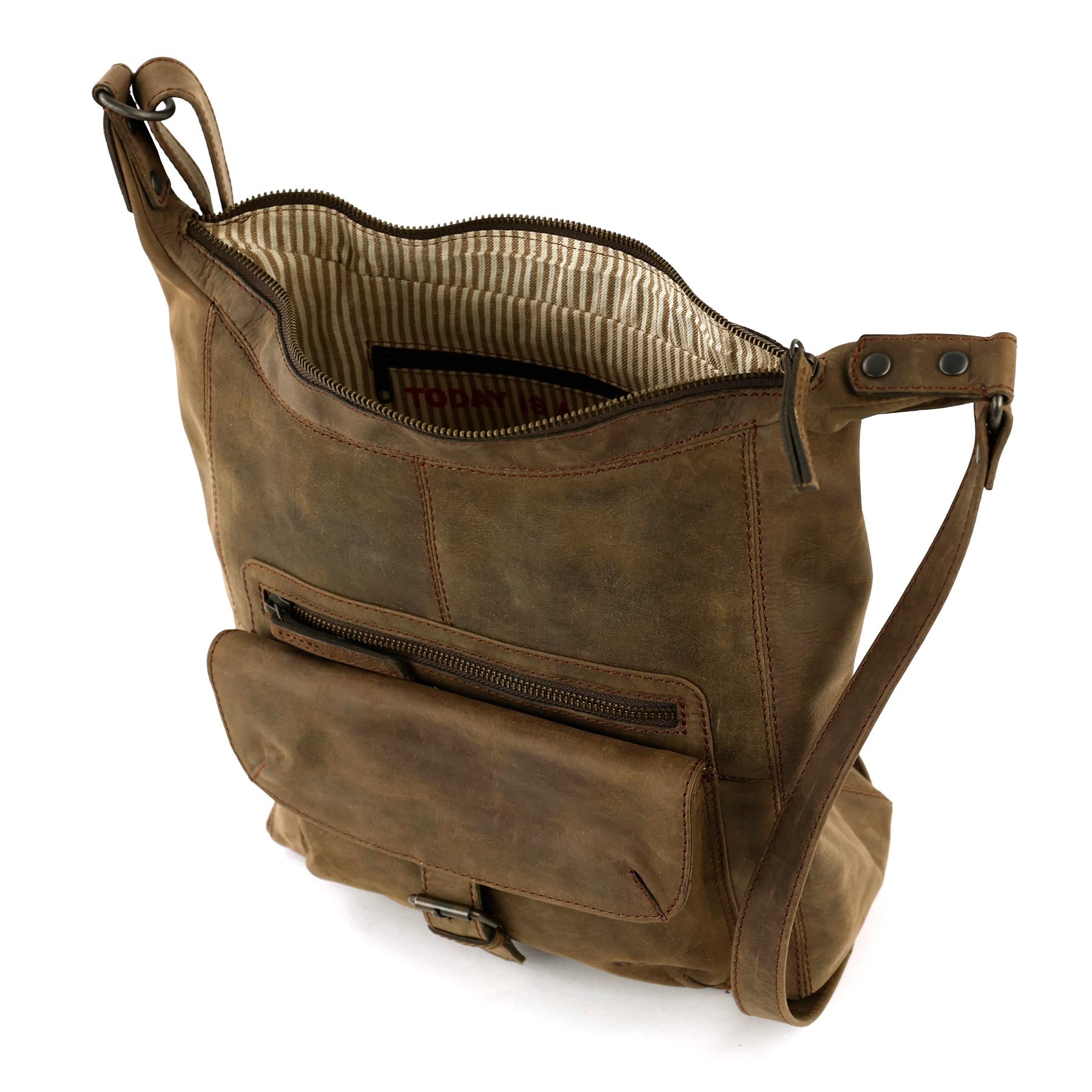 Schoudertas 'Anna' bruin