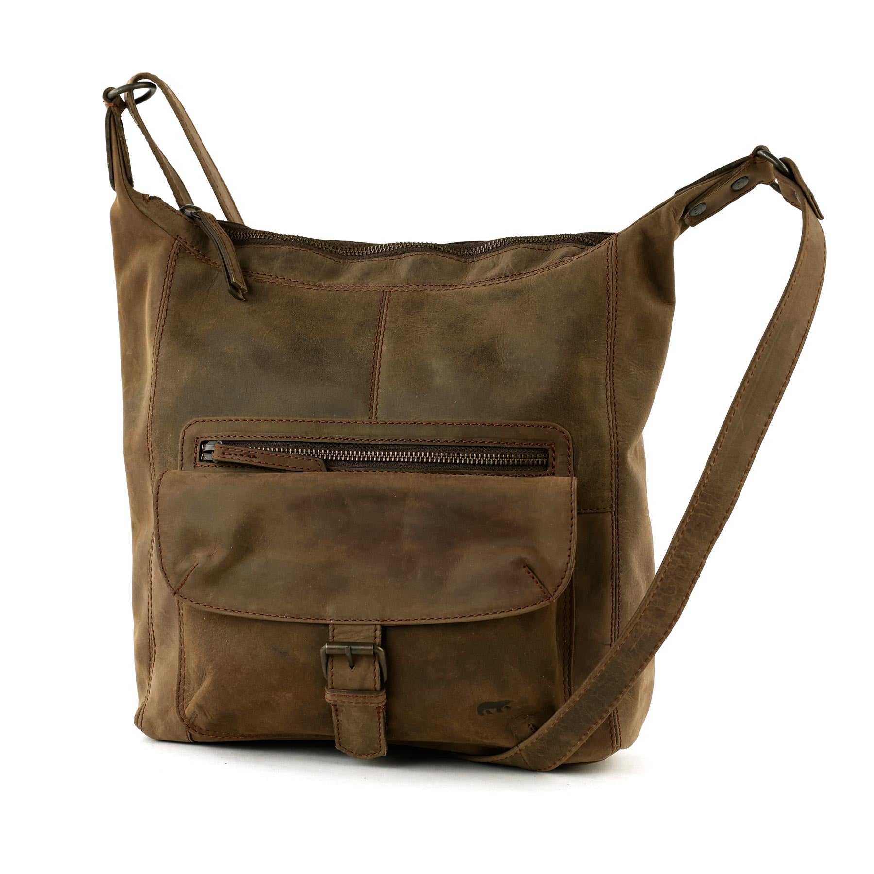 Schoudertas 'Anna' bruin