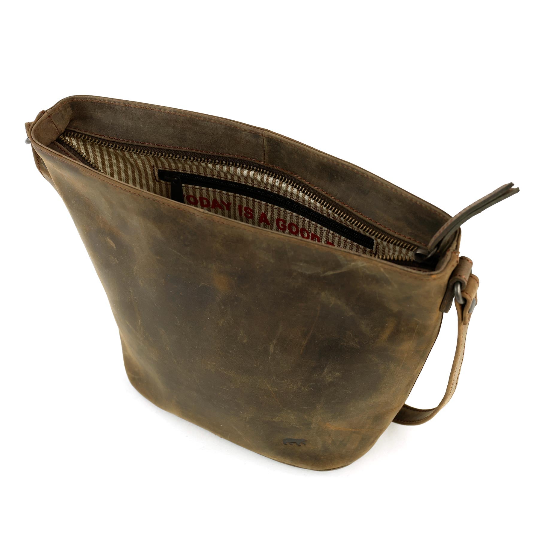 Schoudertas 'Suze' bruin