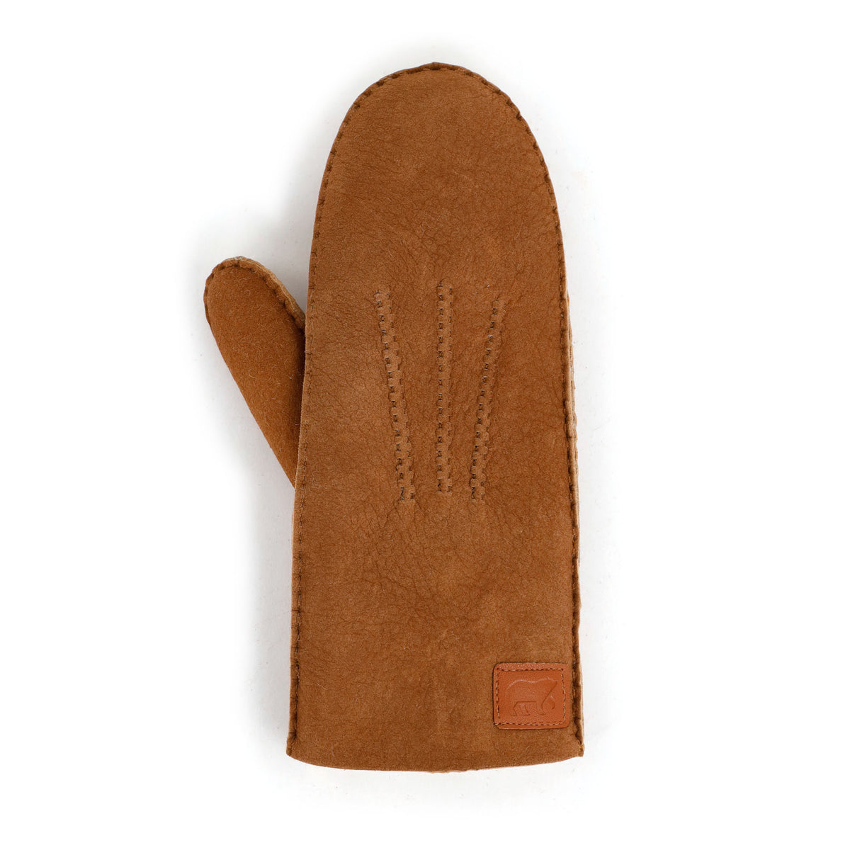 Schapenwollen dames wanten 'Sofia' dark chestnut