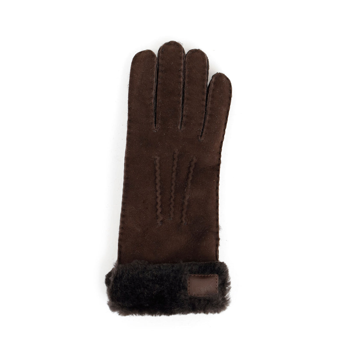 Women's Sheepskin Gloves 'Elise' – Dark brown