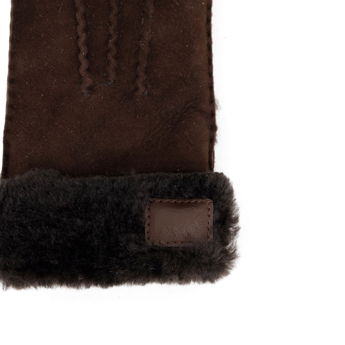 Women's Sheepskin Gloves 'Elise' – Dark brown