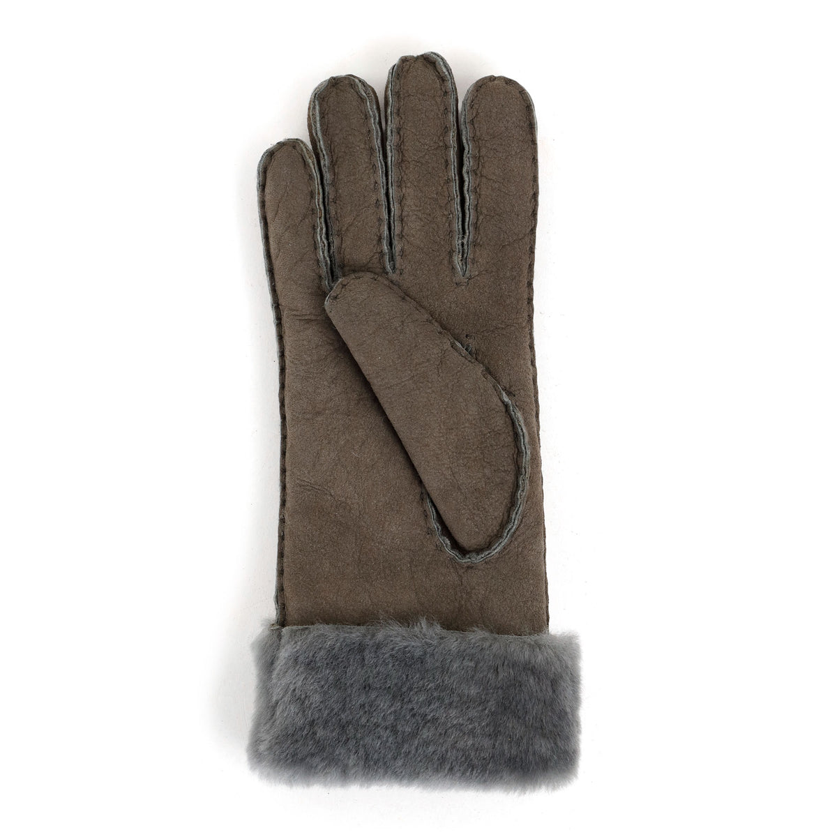 Schapenwollen dames handschoenen 'Elise' grijs