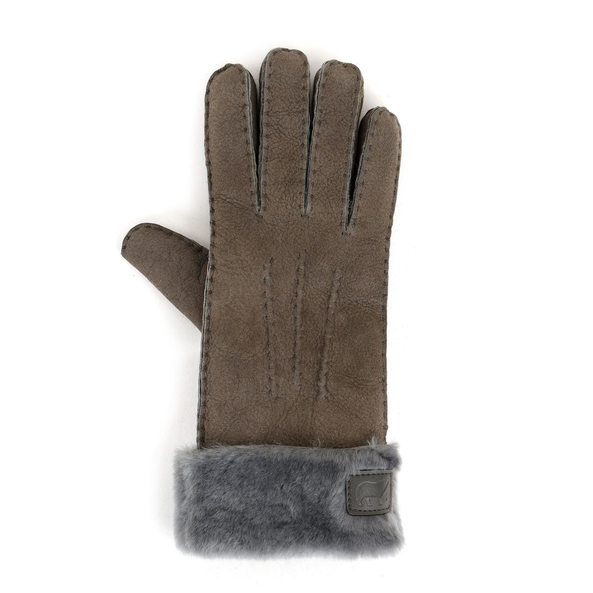 Schapenwollen dames handschoenen 'Elise' grijs