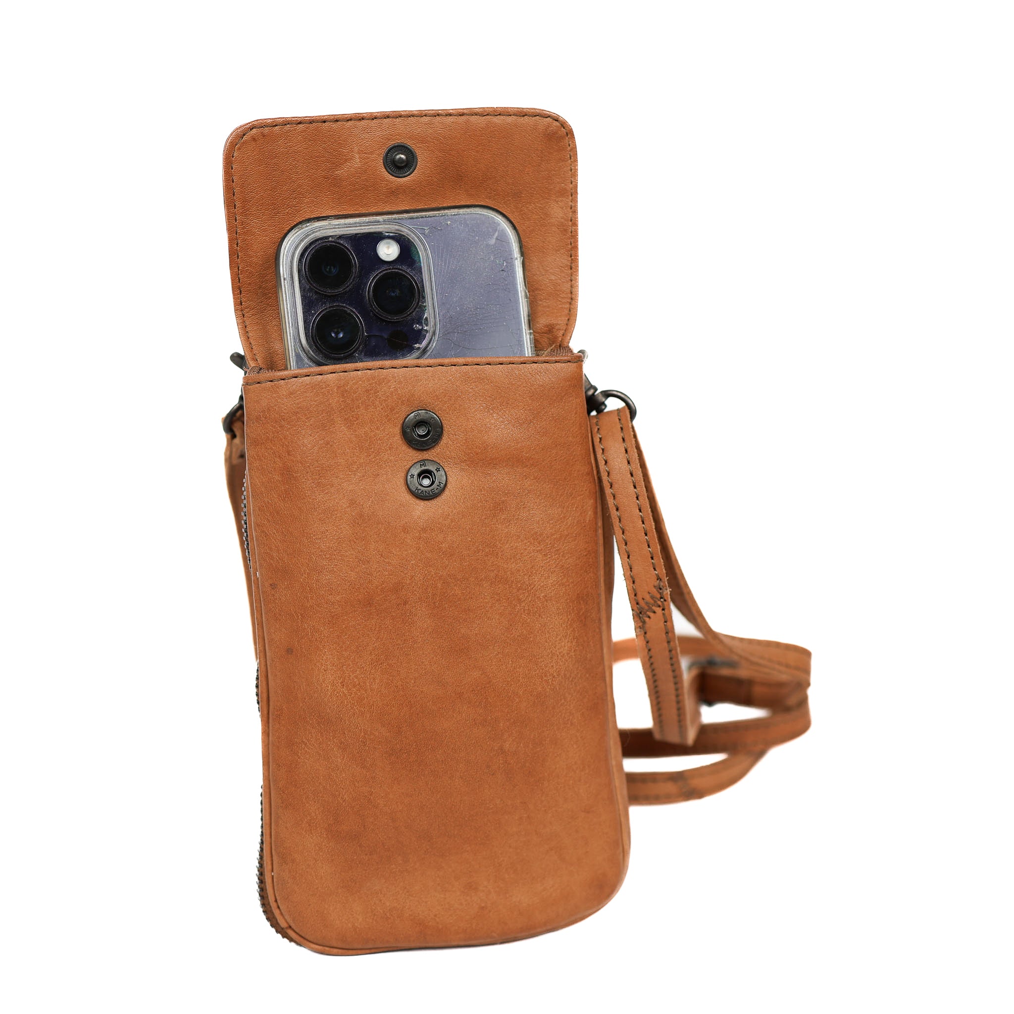 Telefoontasje 'Romee' taupe