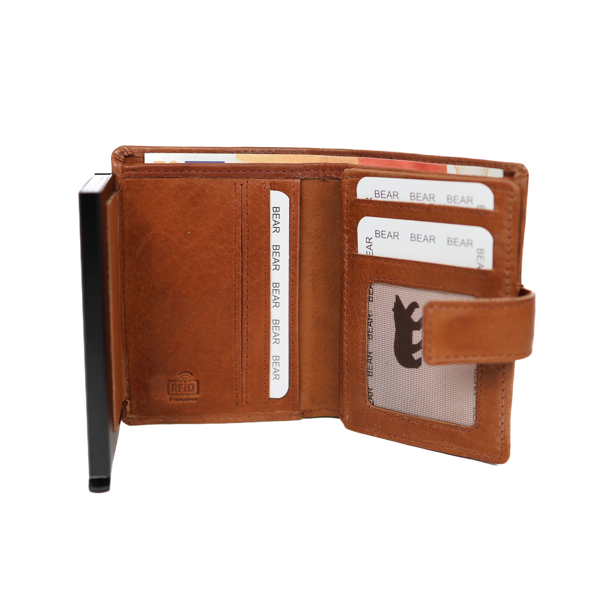 Grote pasjeshouder 'Otis' cognac
