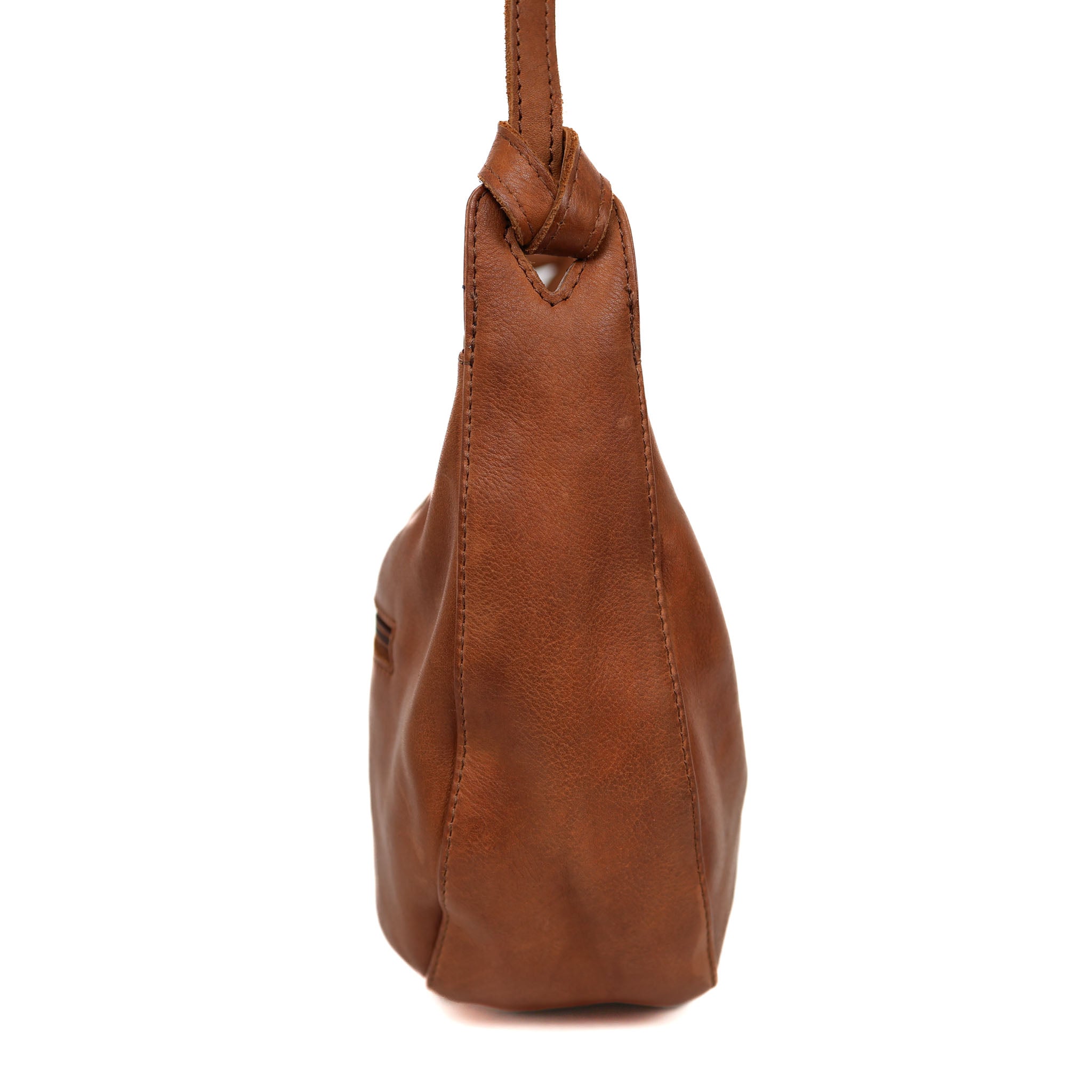 Medium size pouch bag 'Senn' cognac
