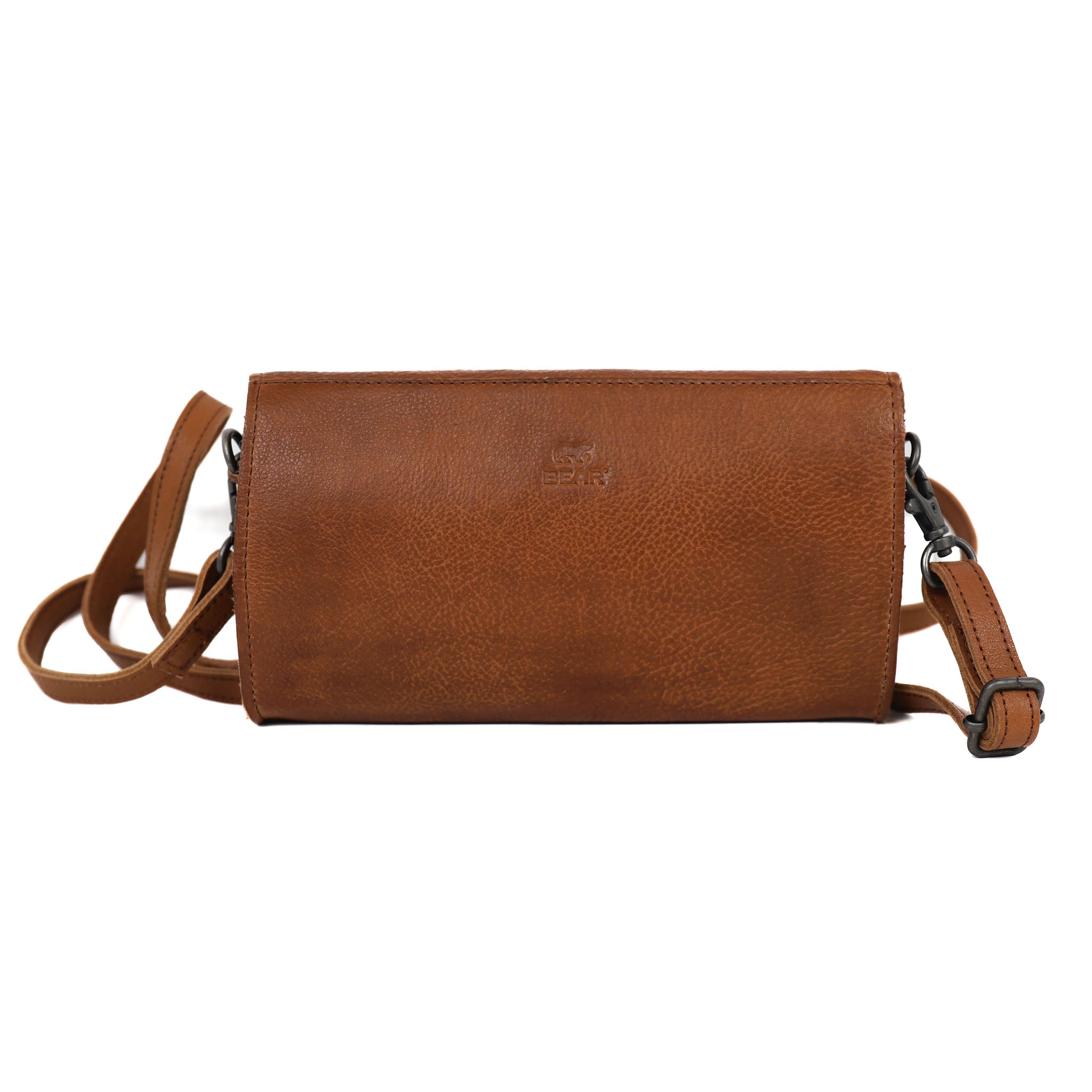 Clutch/envelope bag 'Pascalle' cognac