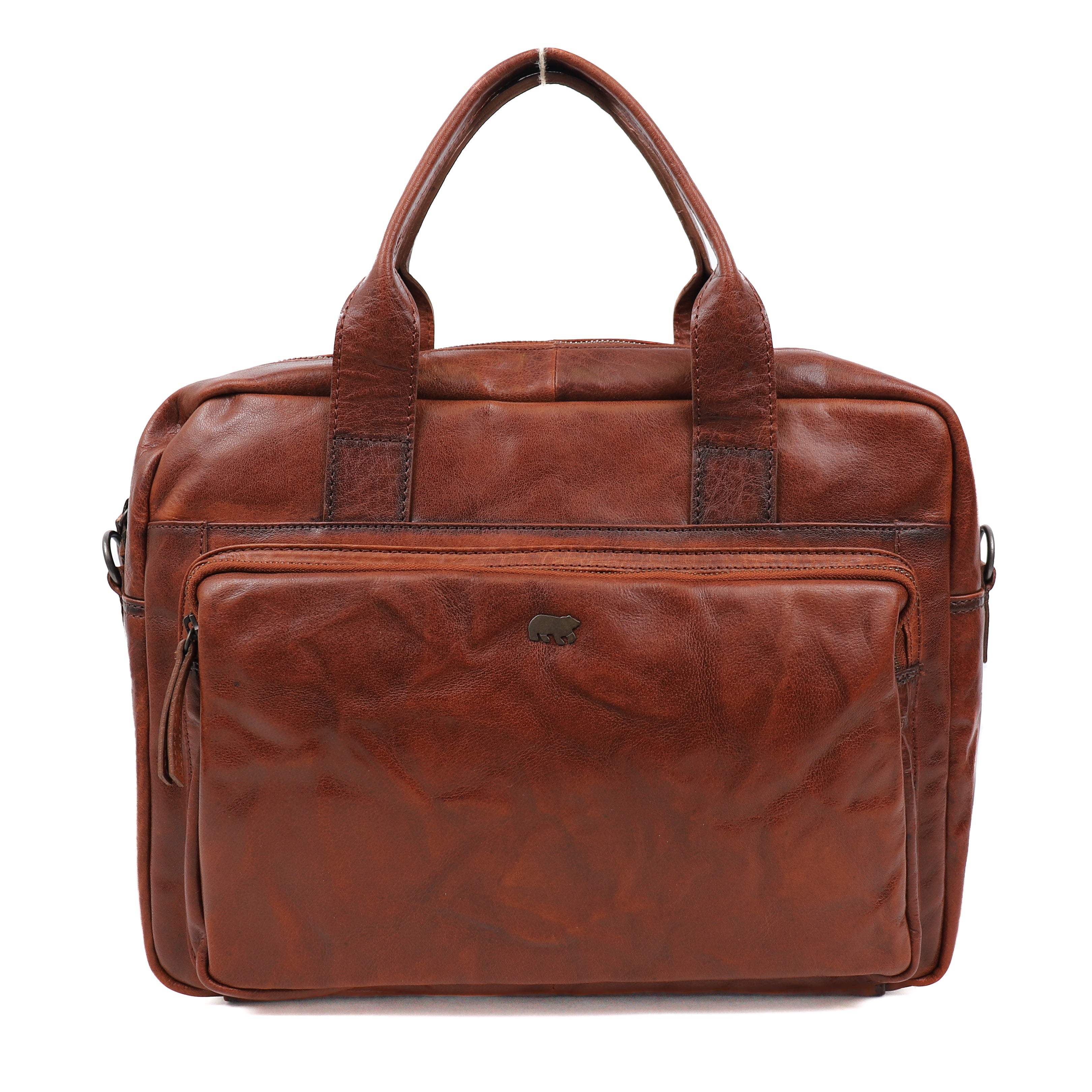 Laptop bag 'Seb' cognac