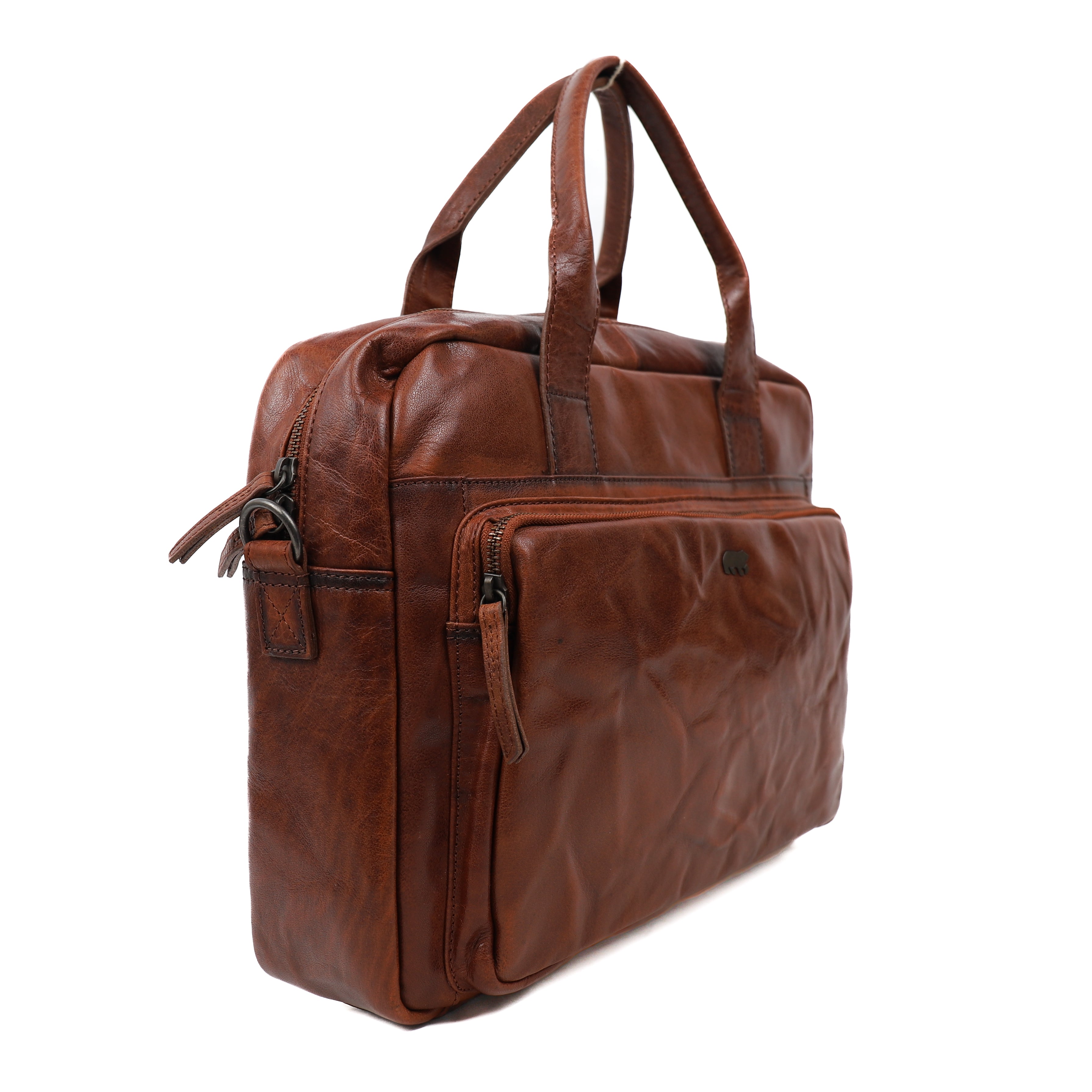 Laptop bag 'Seb' cognac