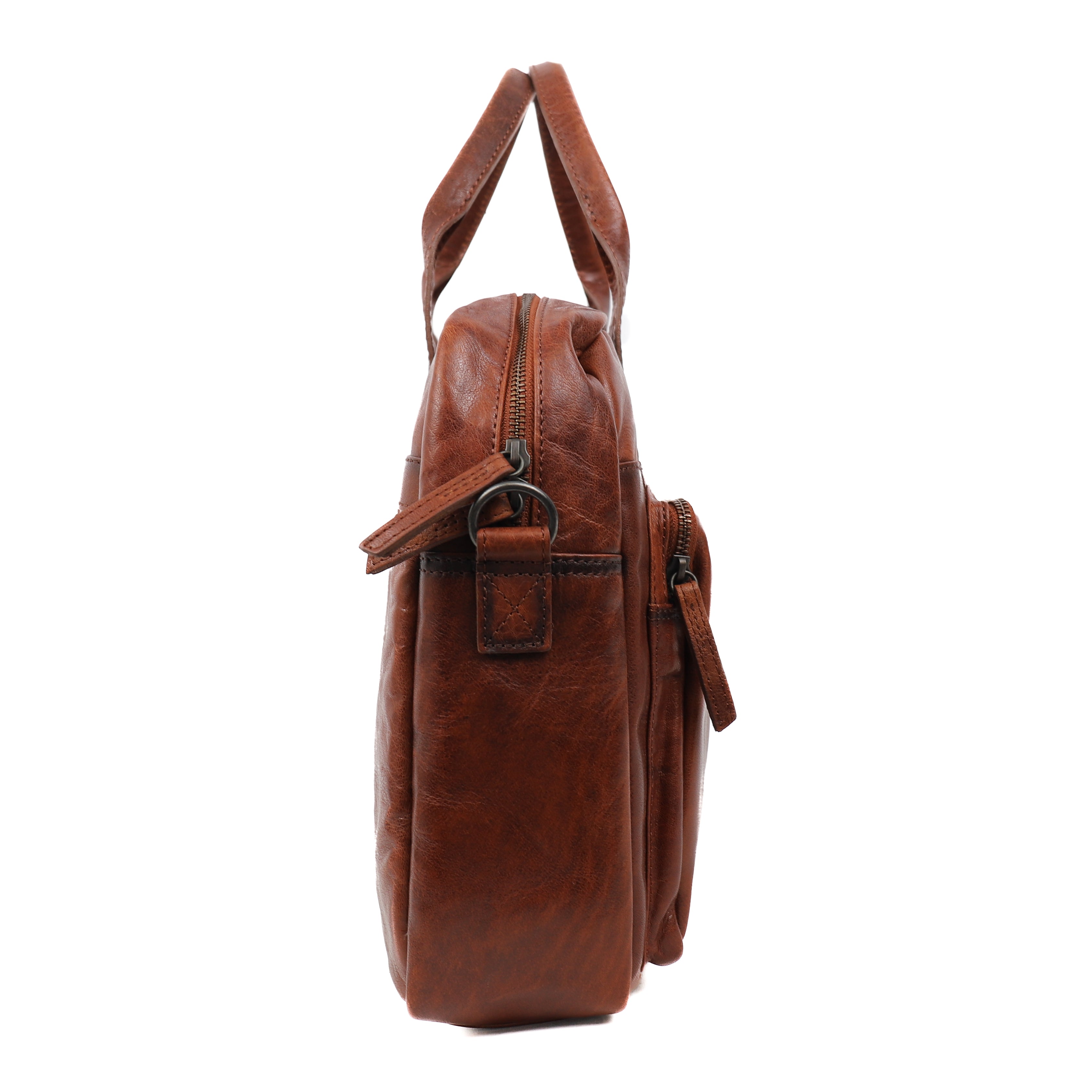 Laptop bag 'Seb' cognac