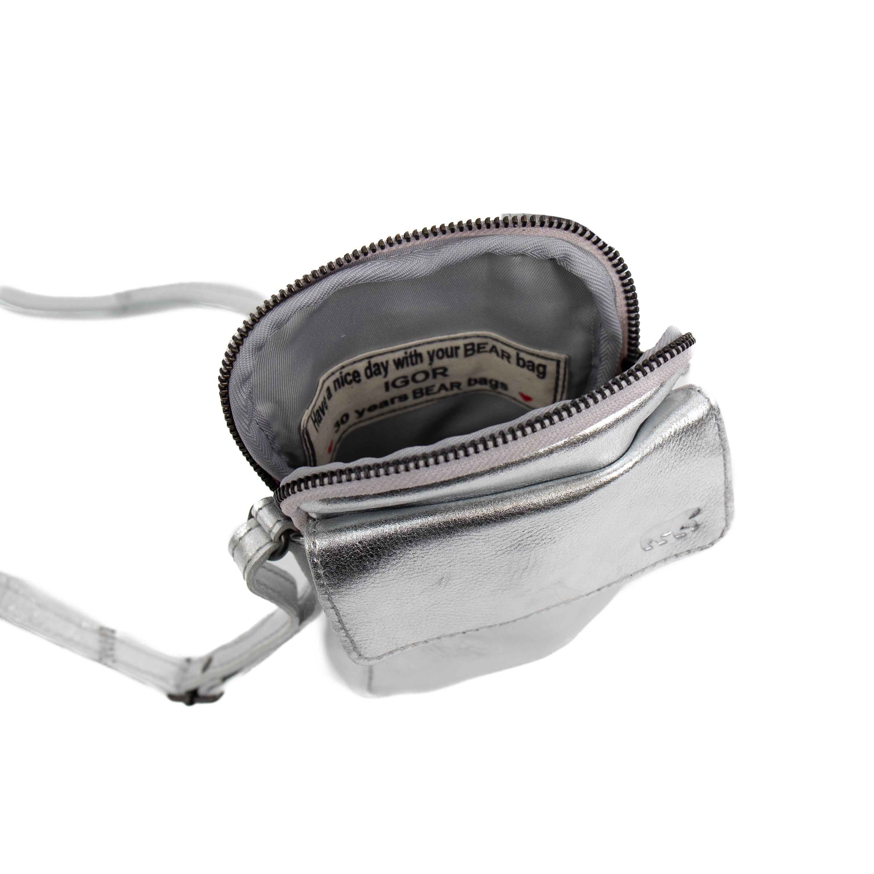 Phone bag 'Igor' silver