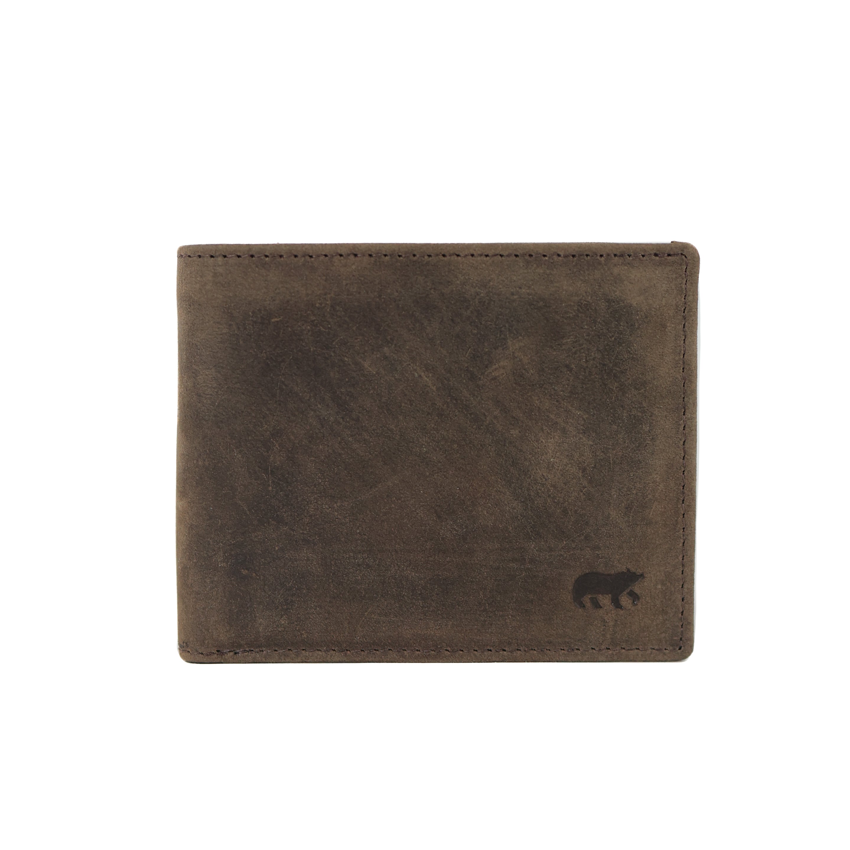 Dunne heren portemonnee/billfold 'Kevin' bruin