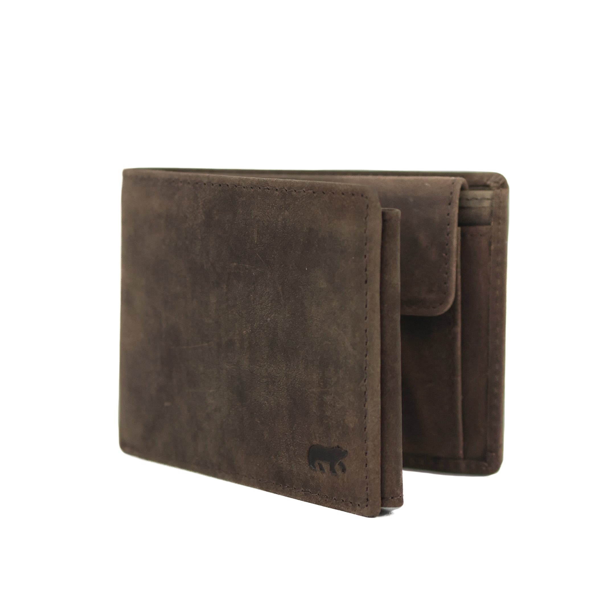Ruime herenportemonnee/billfold 'Tijn' bruin