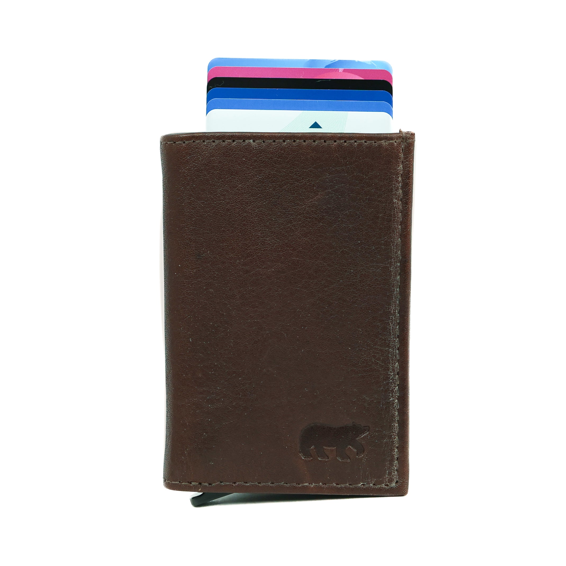 Card holder 'Frits' dark brown