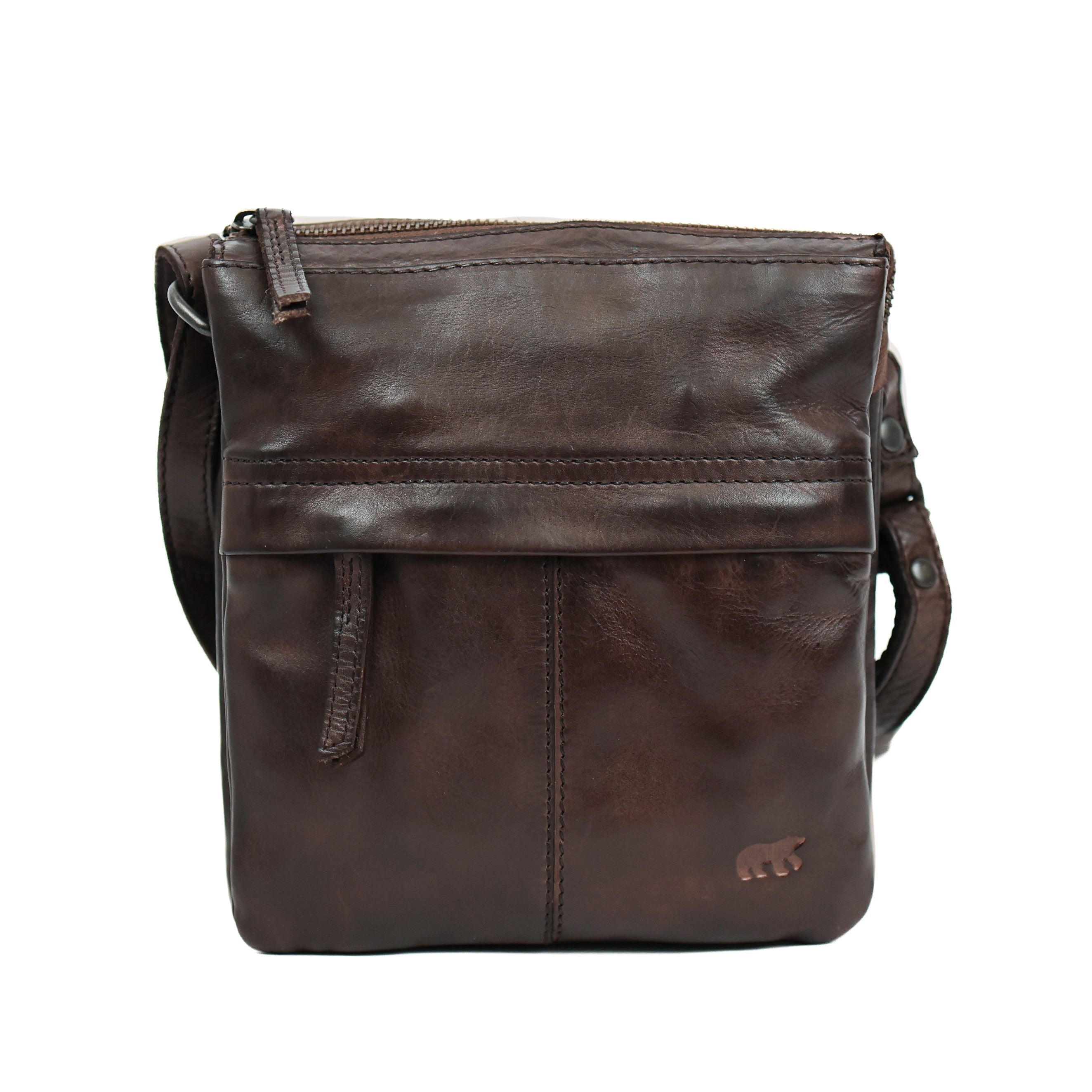 Small shoulder bag 'Monique' dark brown