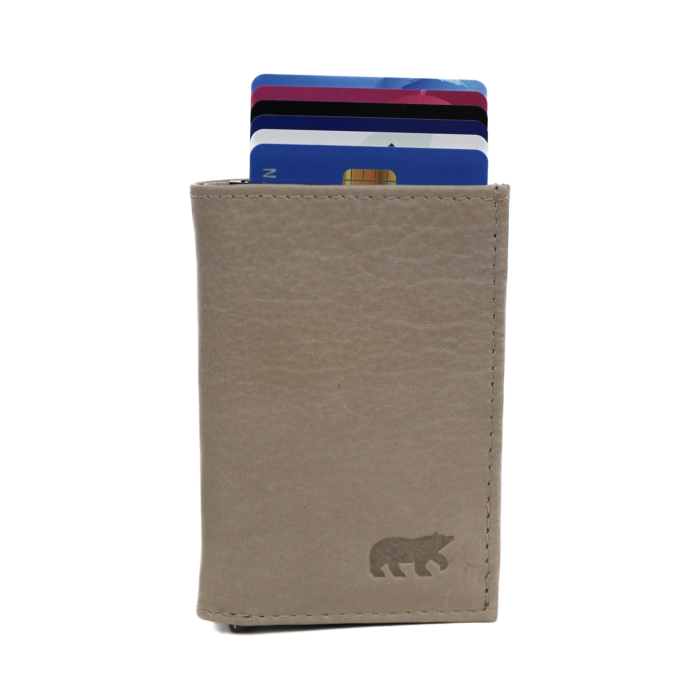 Card holder 'Frits' ice grey
