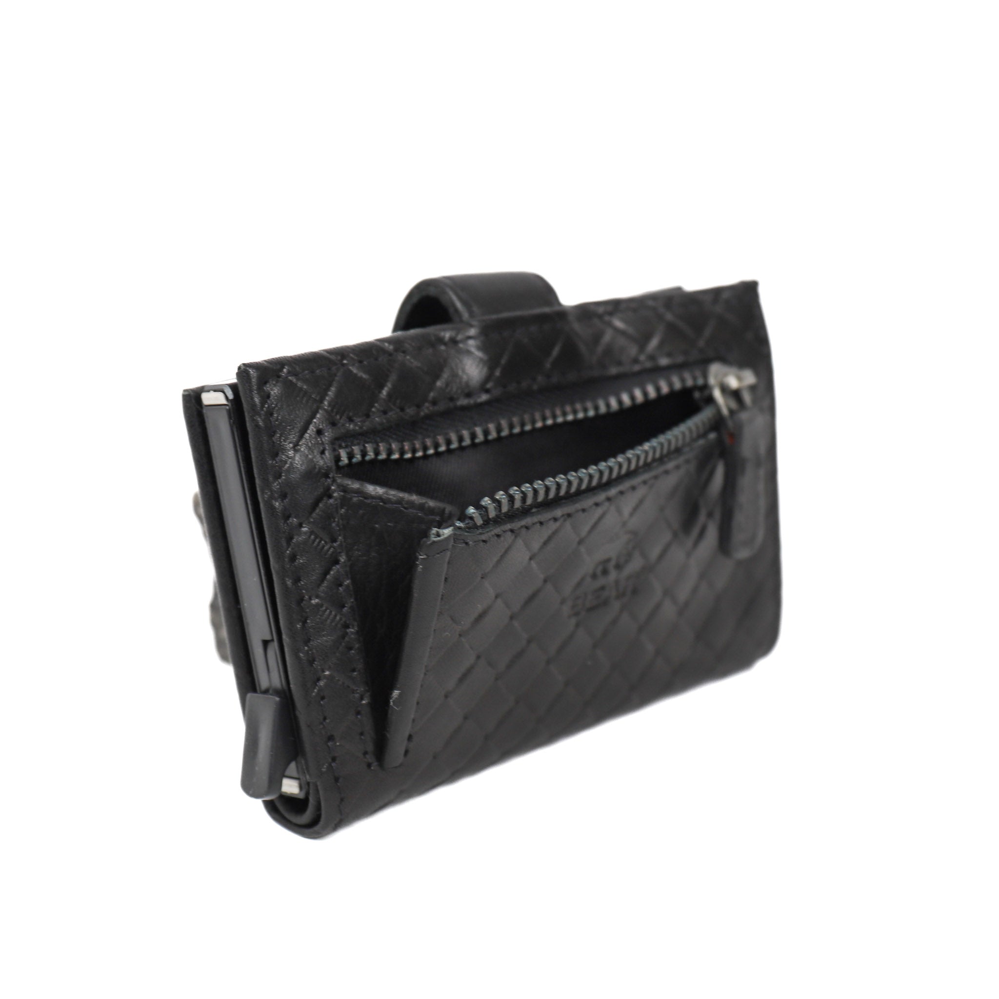 Woven card holder 'Elsie' black