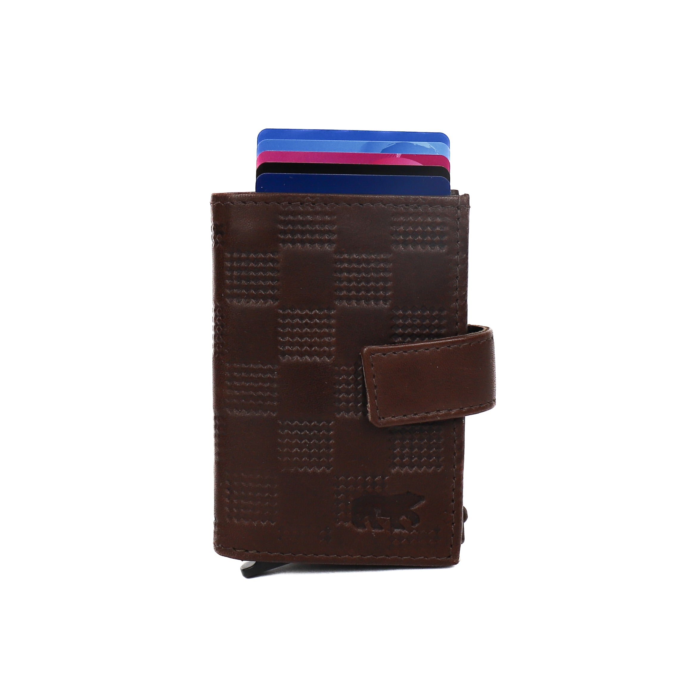 Card holder 'Elsie' block/dark brown