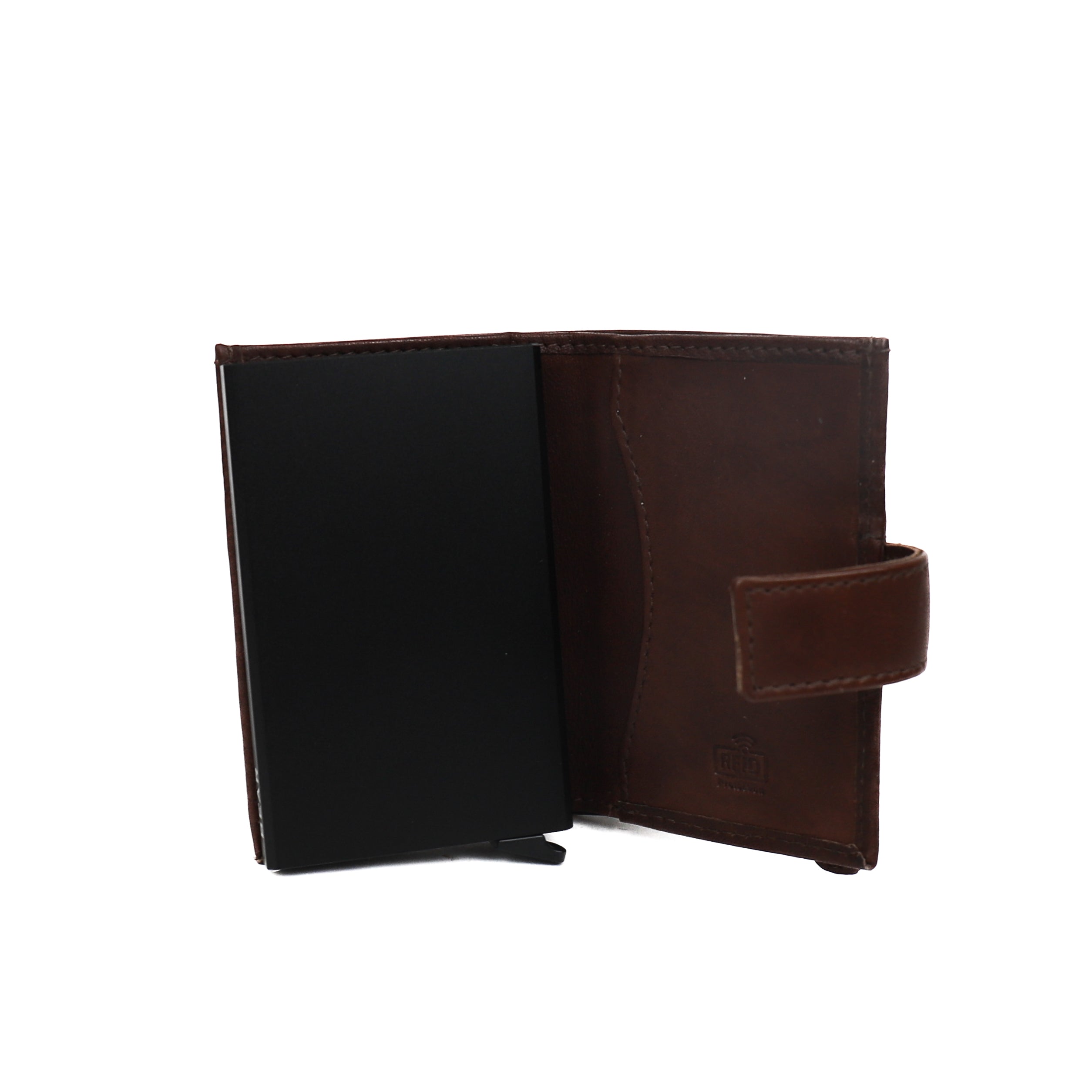 Card holder 'Elsie' block/dark brown