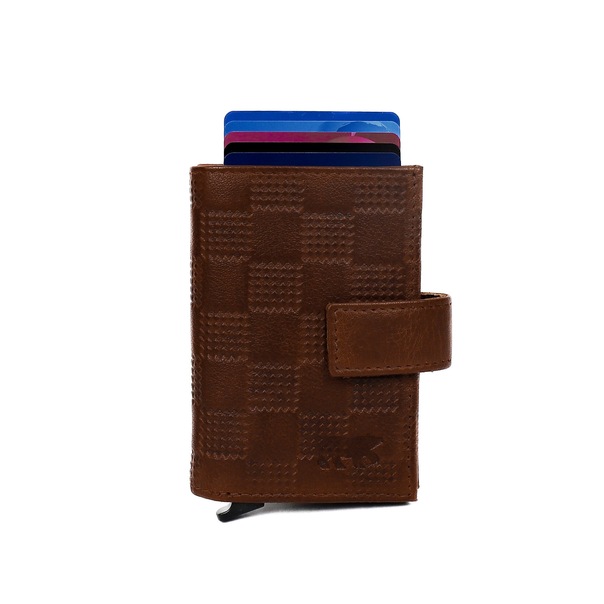 Card holder 'Elsie' block/cognac