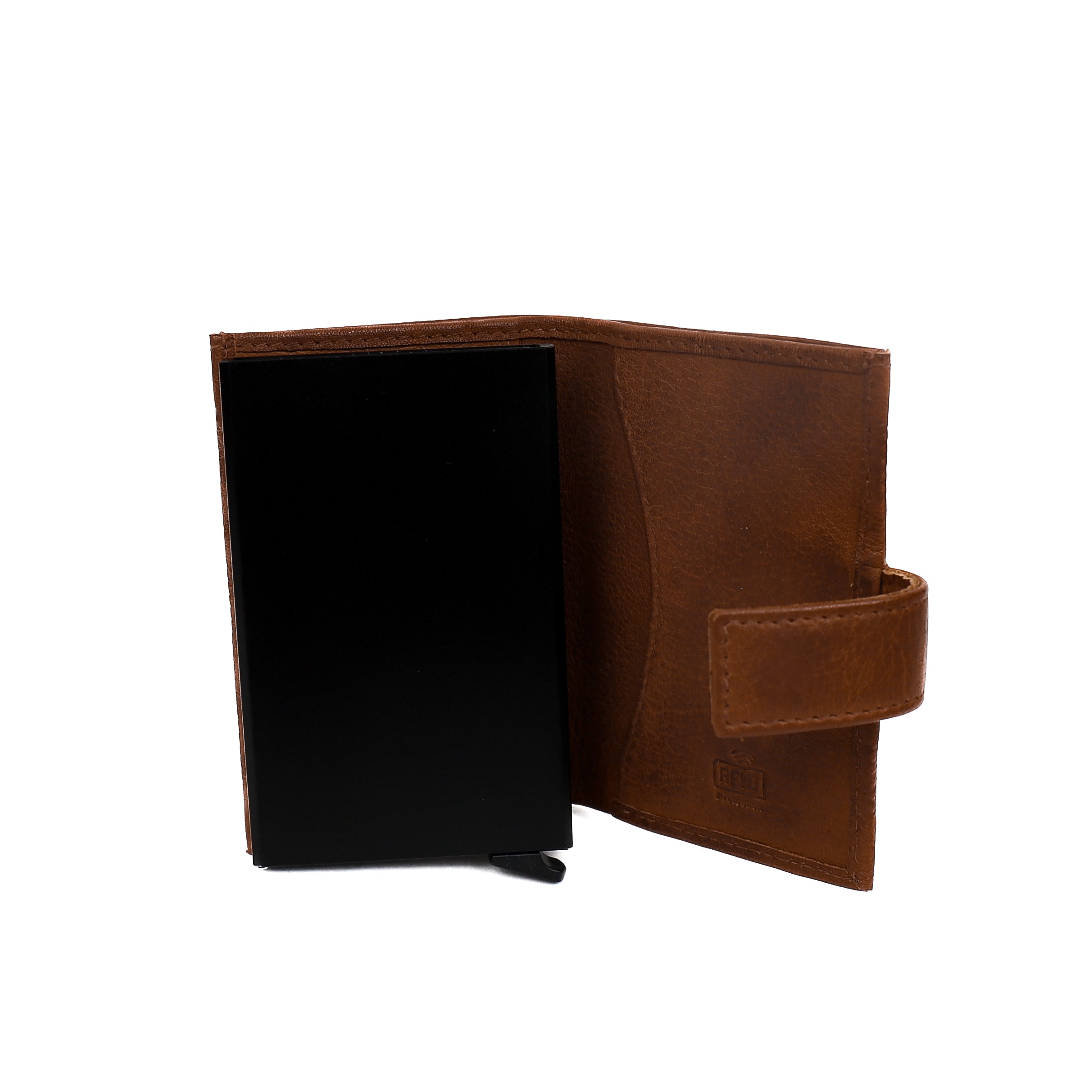 Card holder 'Elsie' block/cognac