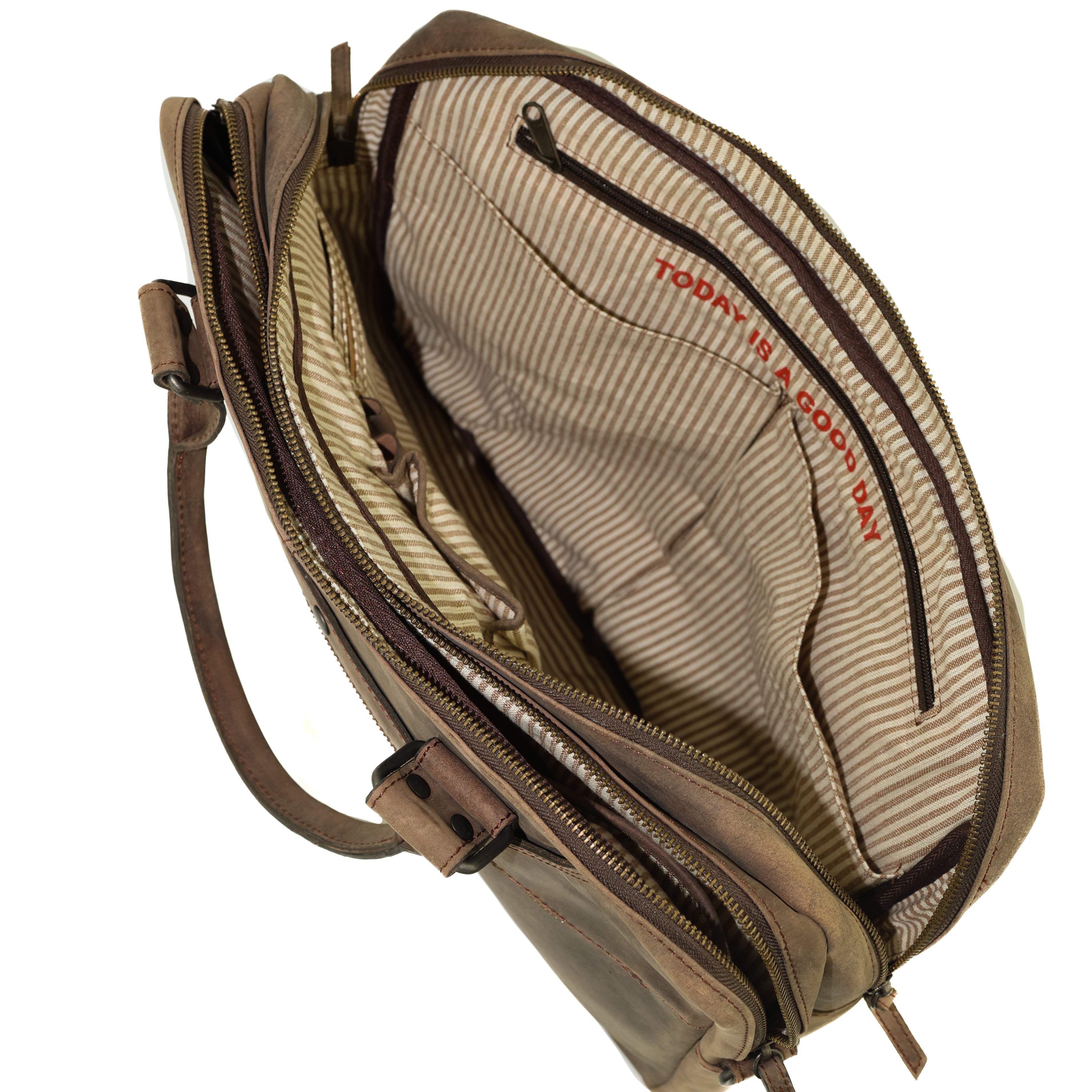 Laptoptas 15.6” 'Leandro' bruin