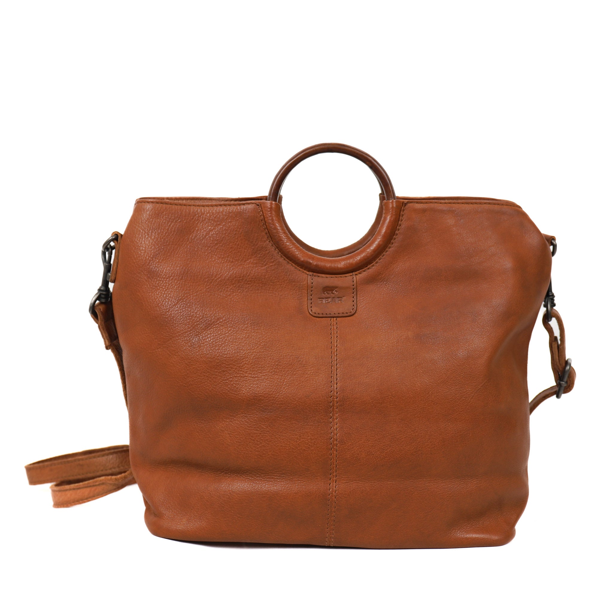 Hand/shoulder bag 'Yen' cognac