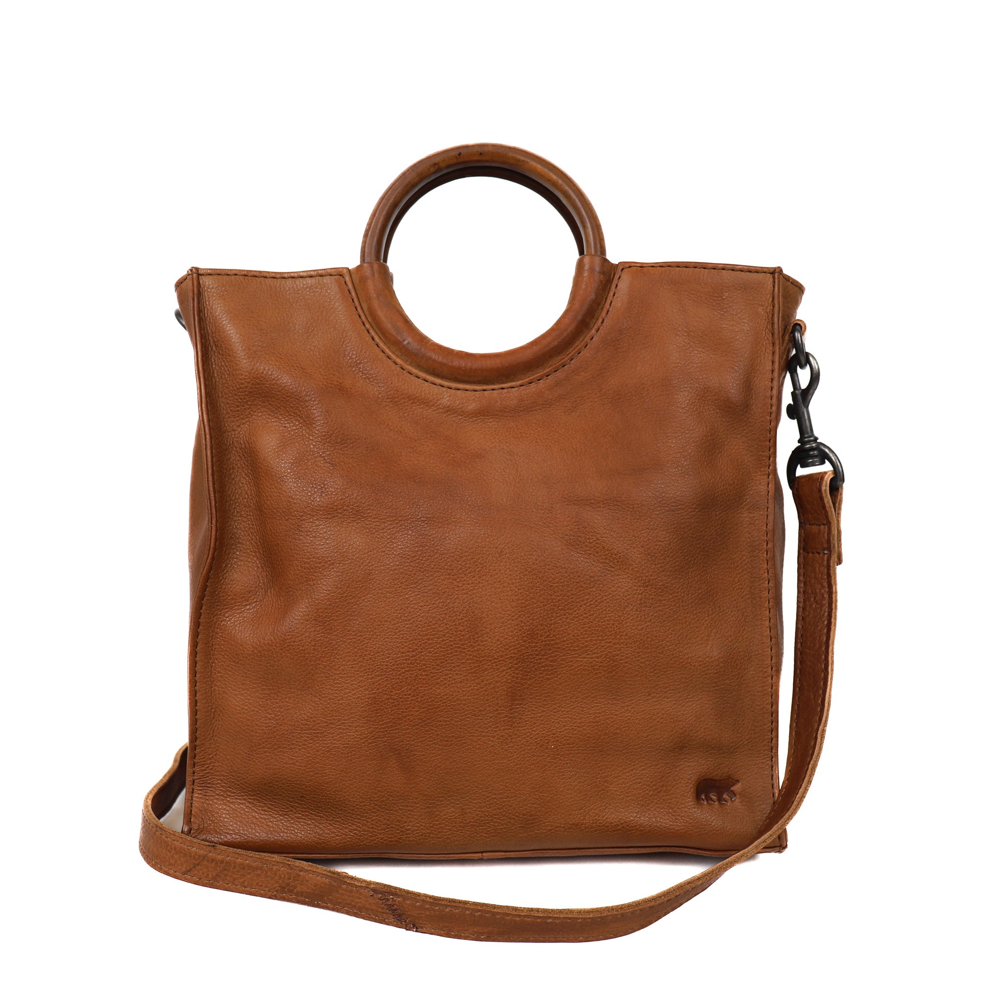 Hand/shoulder bag 'Sara' cognac