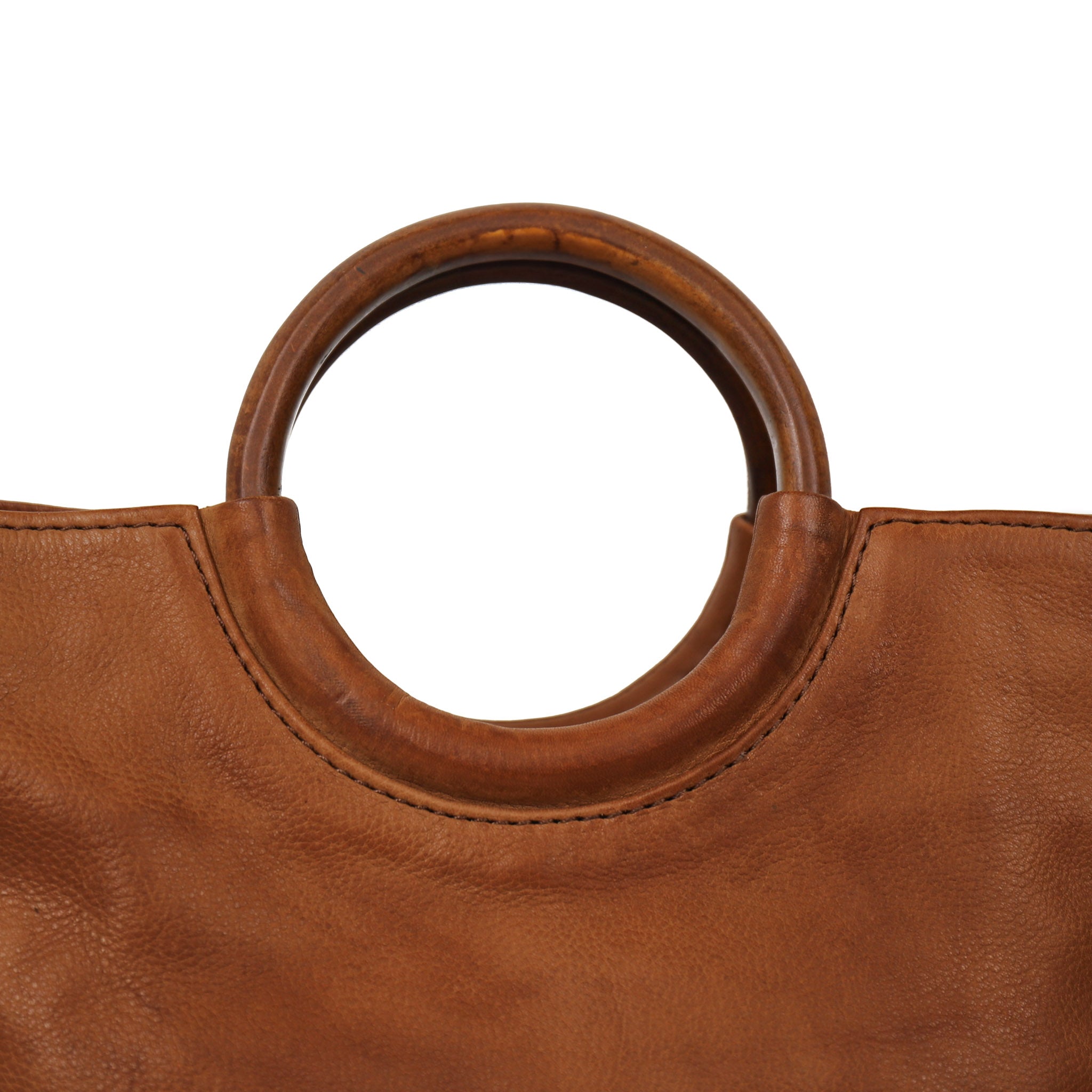 Hand/shoulder bag 'Sara' cognac