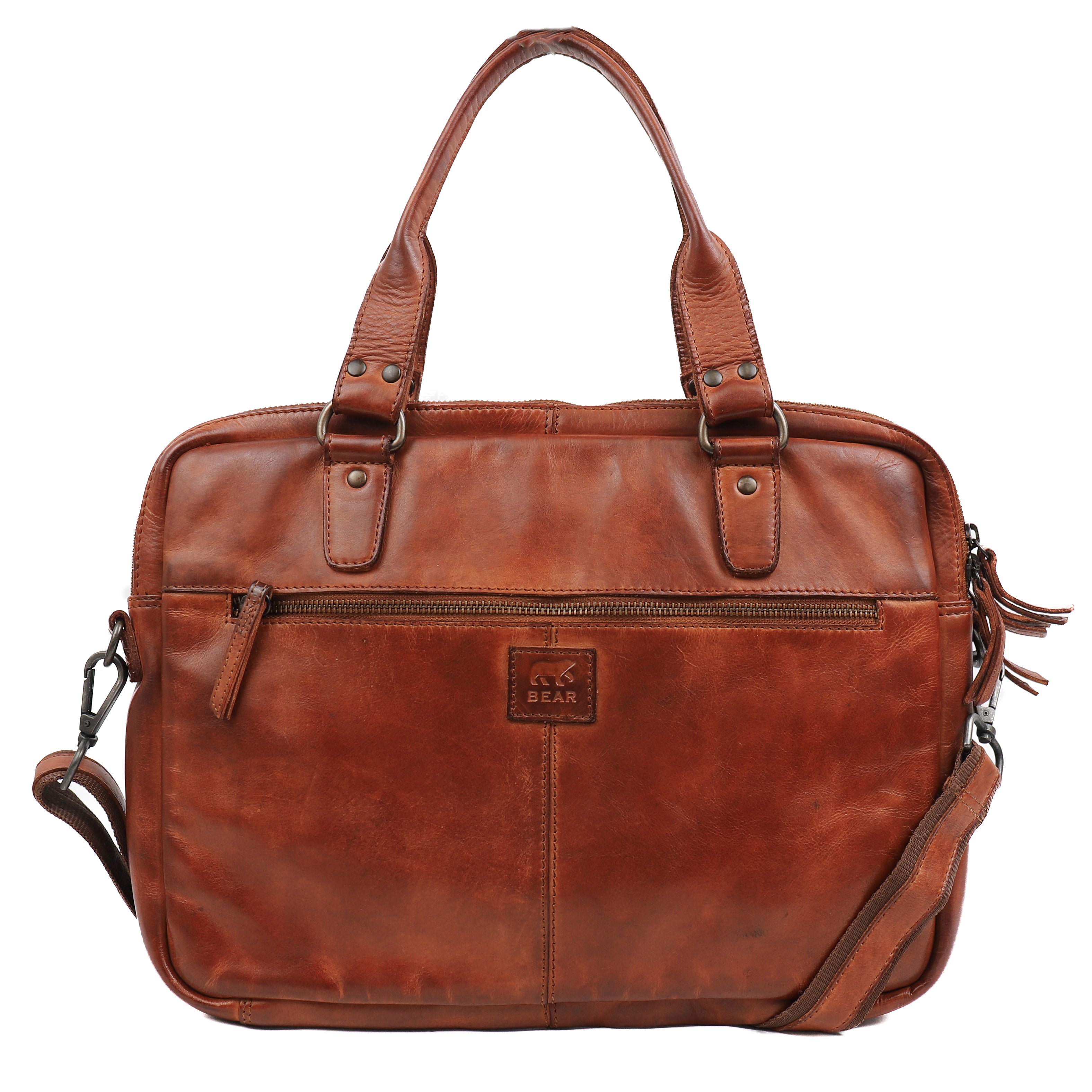 Laptoptas 'Teun' cognac - CL 41022