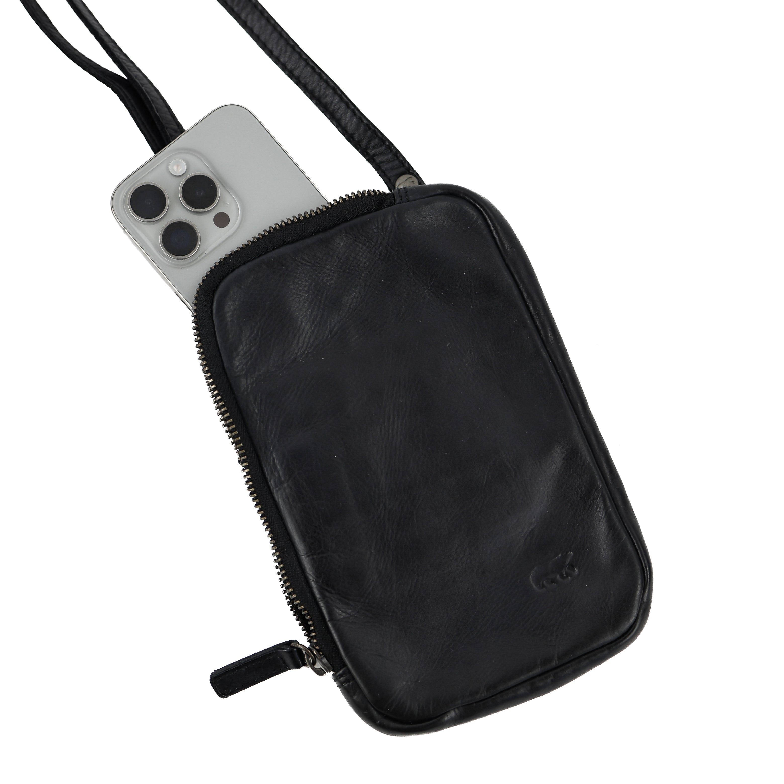 Phone/shoulder bag 'Camille' black