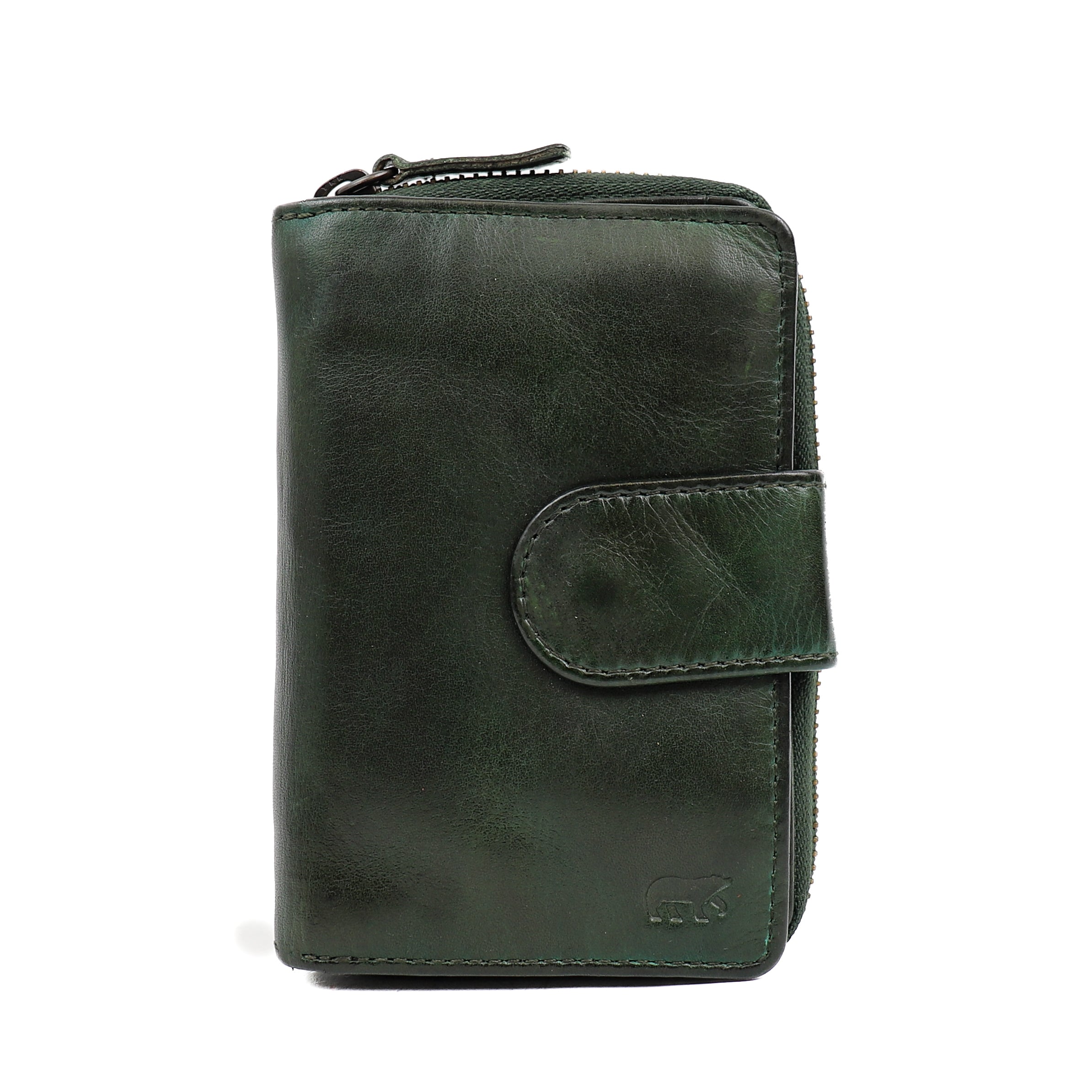 Zipper wallet 'Loet' olive green - CL 13550