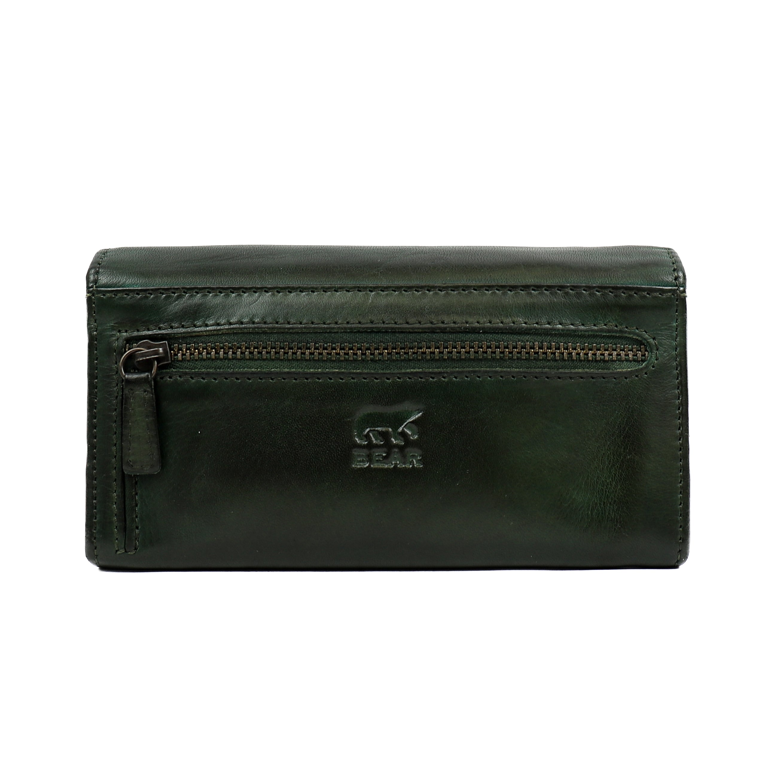 Wrap wallet 'Noor' green - CL 9918
