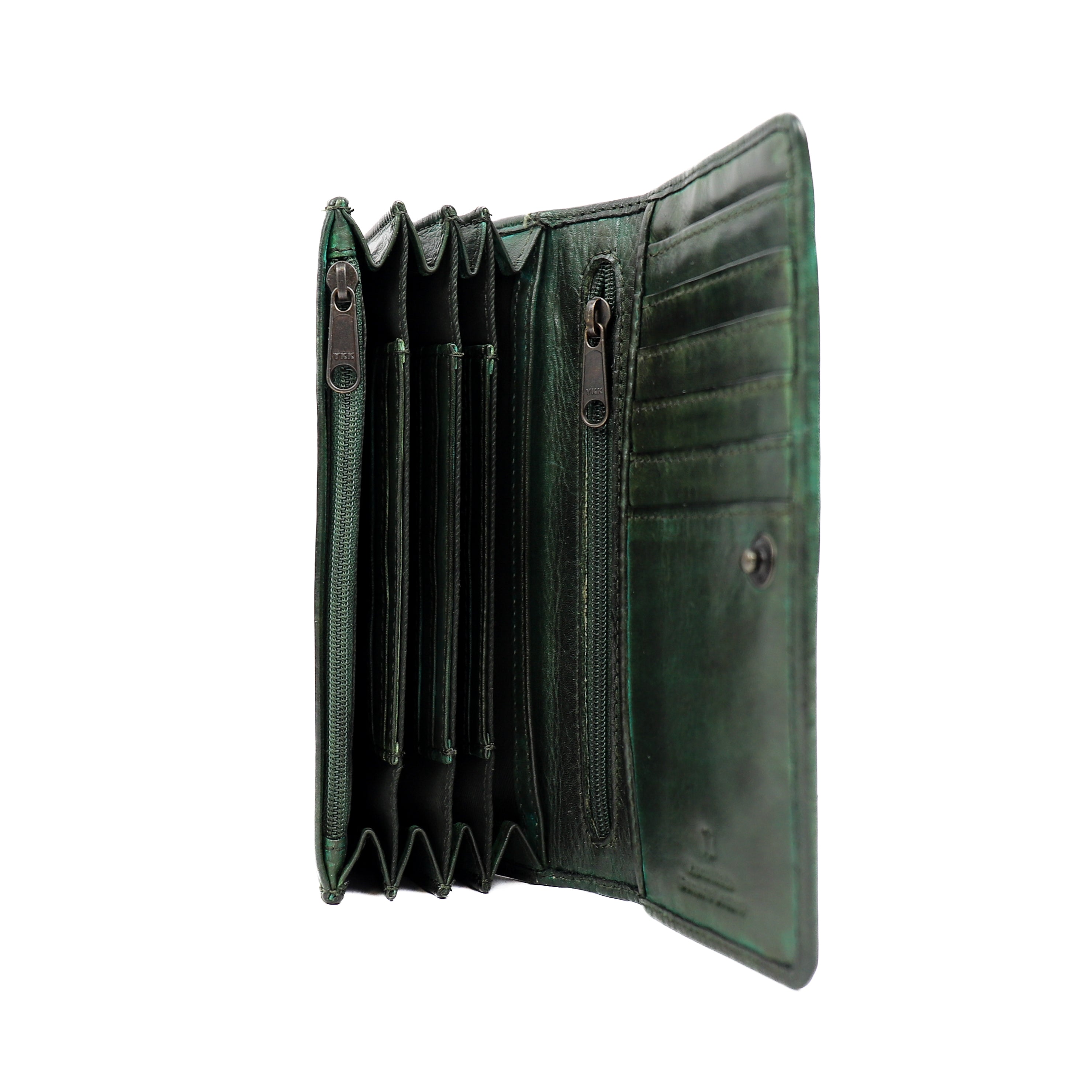 Wrap wallet 'Noor' green - CL 9918