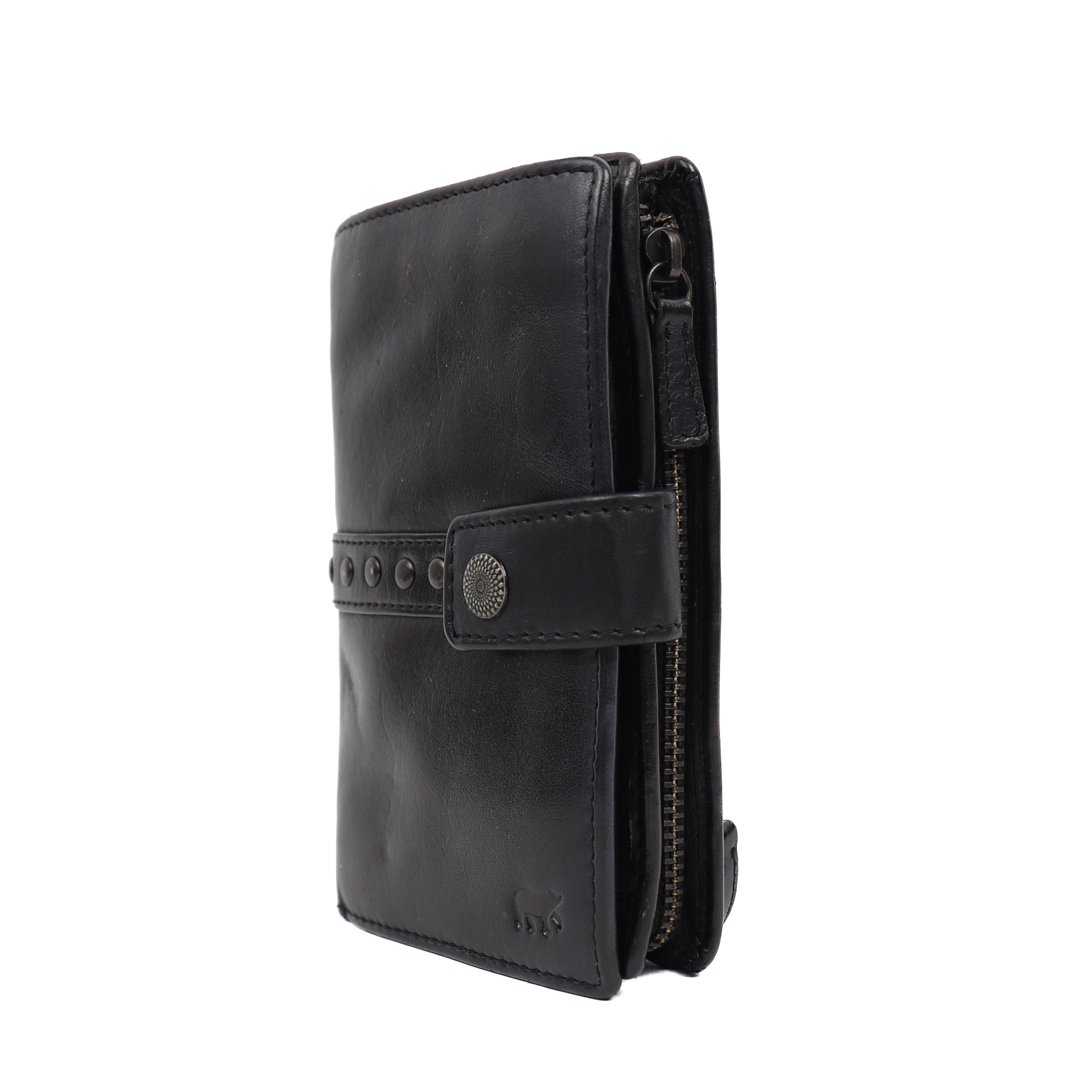 Wallet 'Sanne' black studs - CL 15087