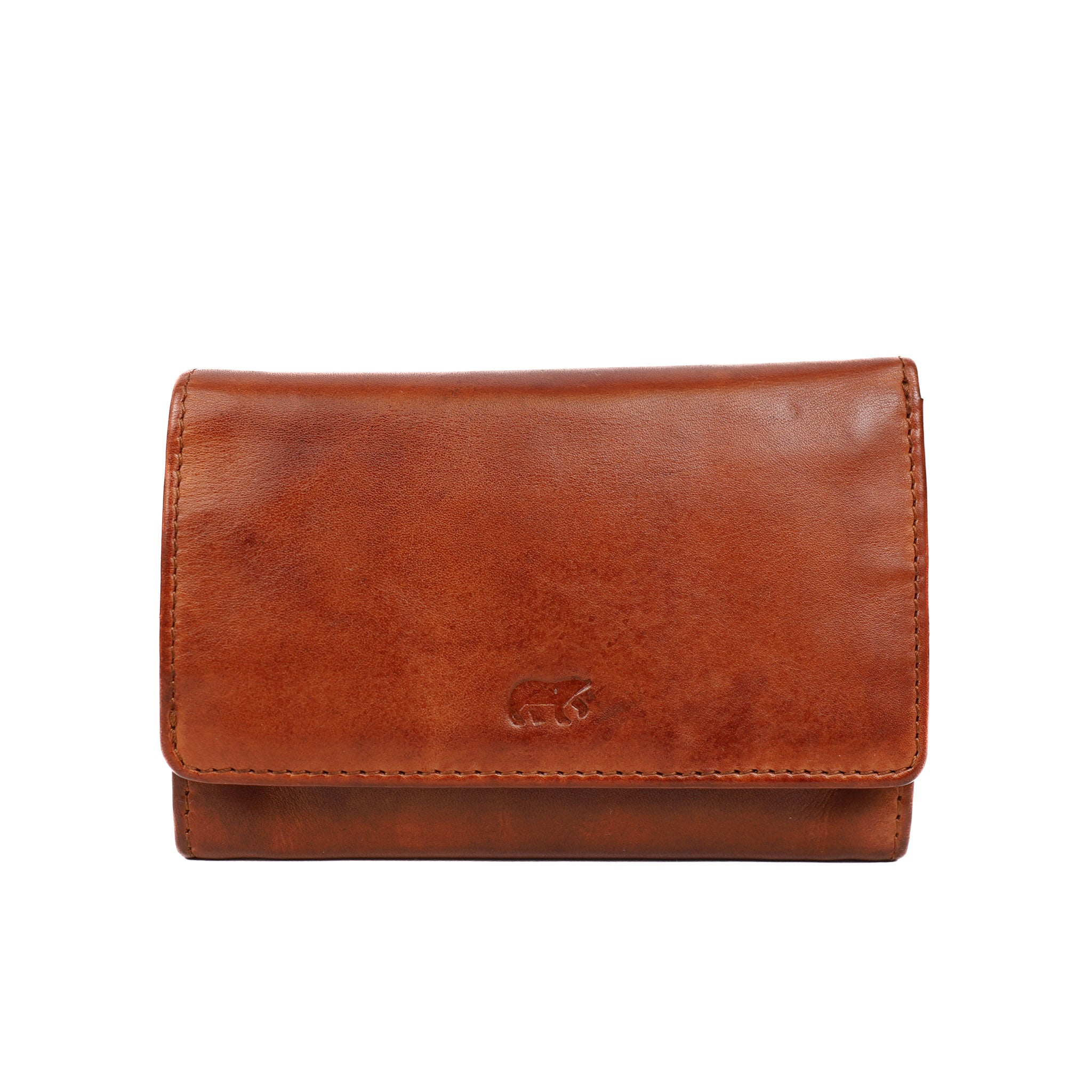 Wrap wallet 'Flappie' cognac - CL 15572