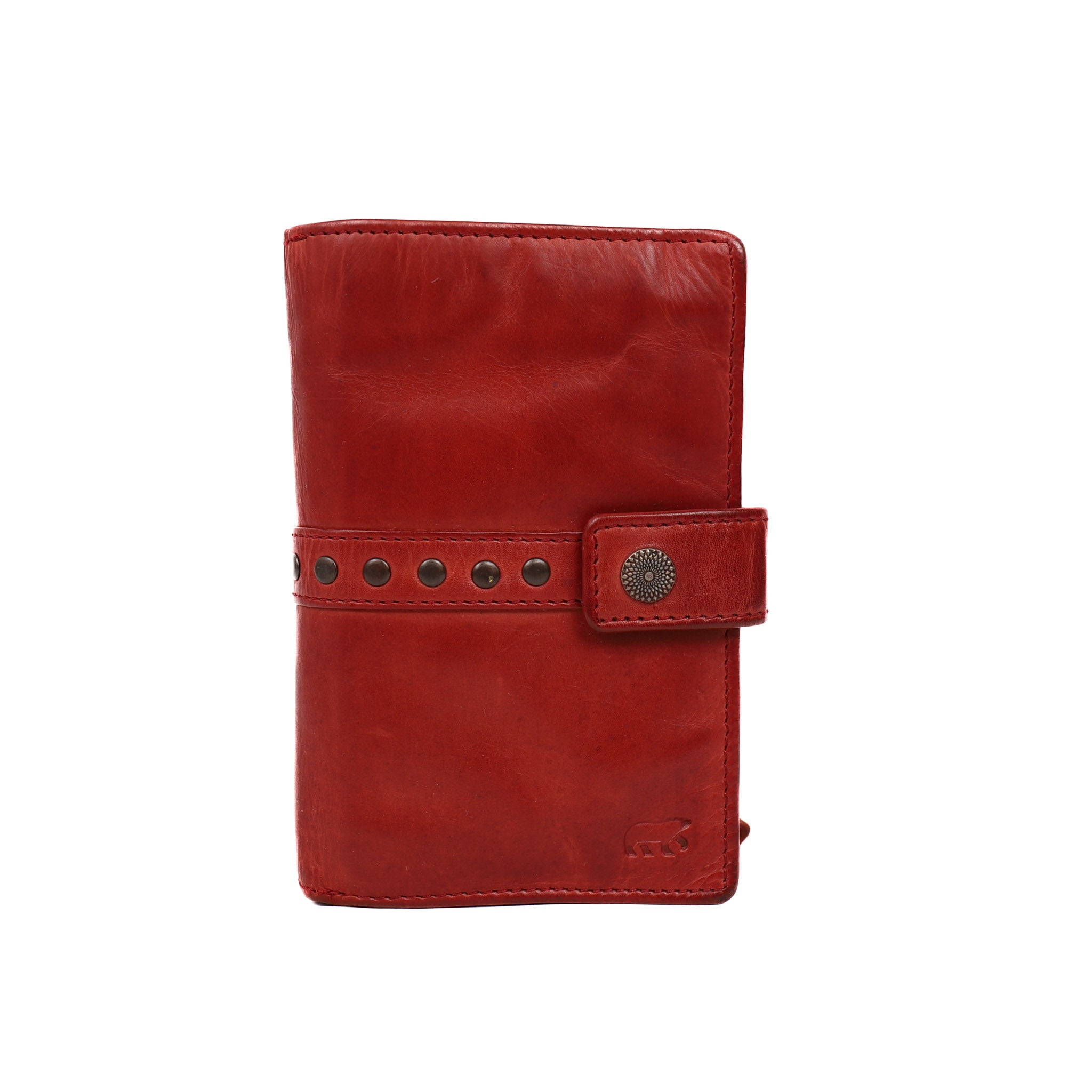 Wallet 'Sanne' red studs - CL 15087