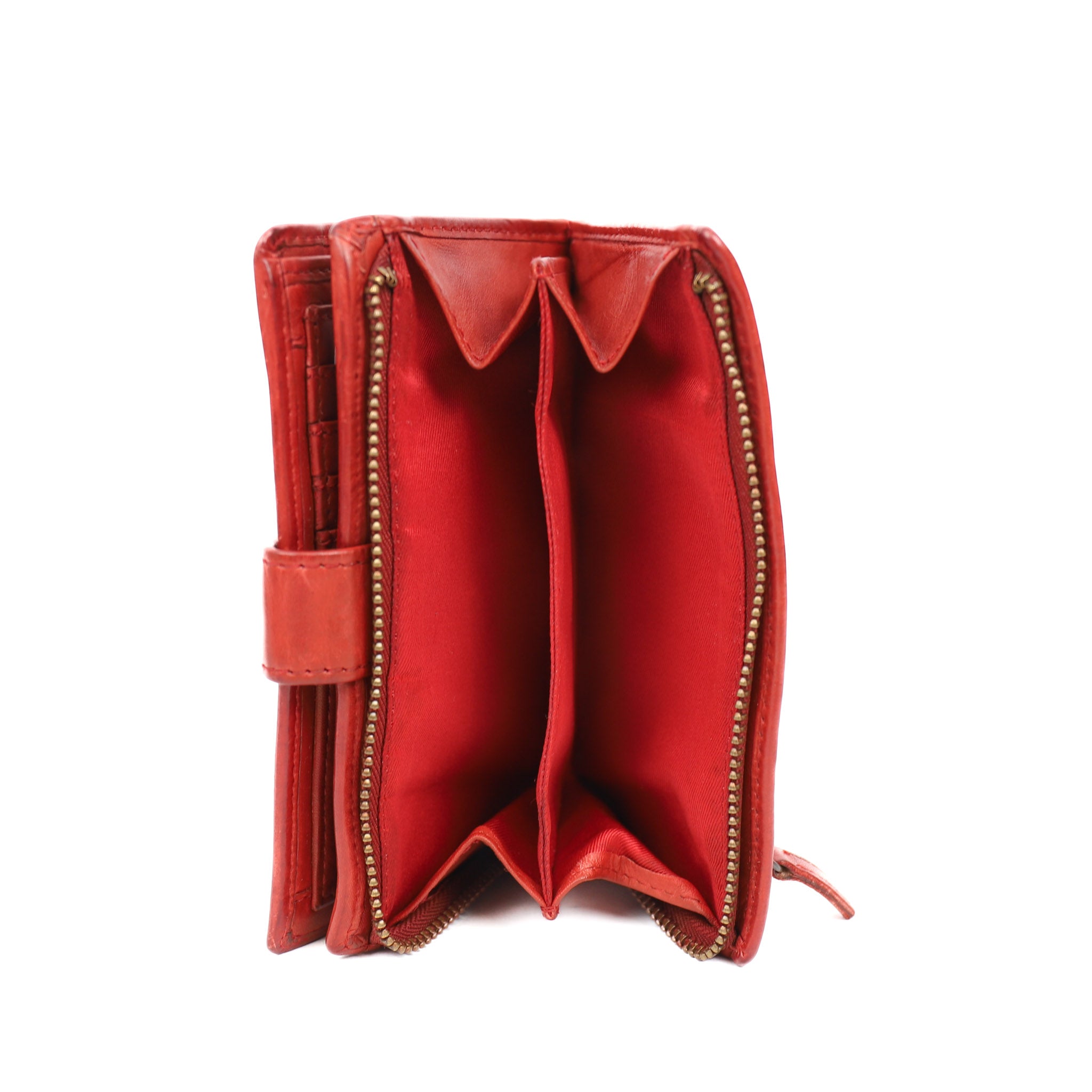Wallet 'Sanne' red studs - CL 15087