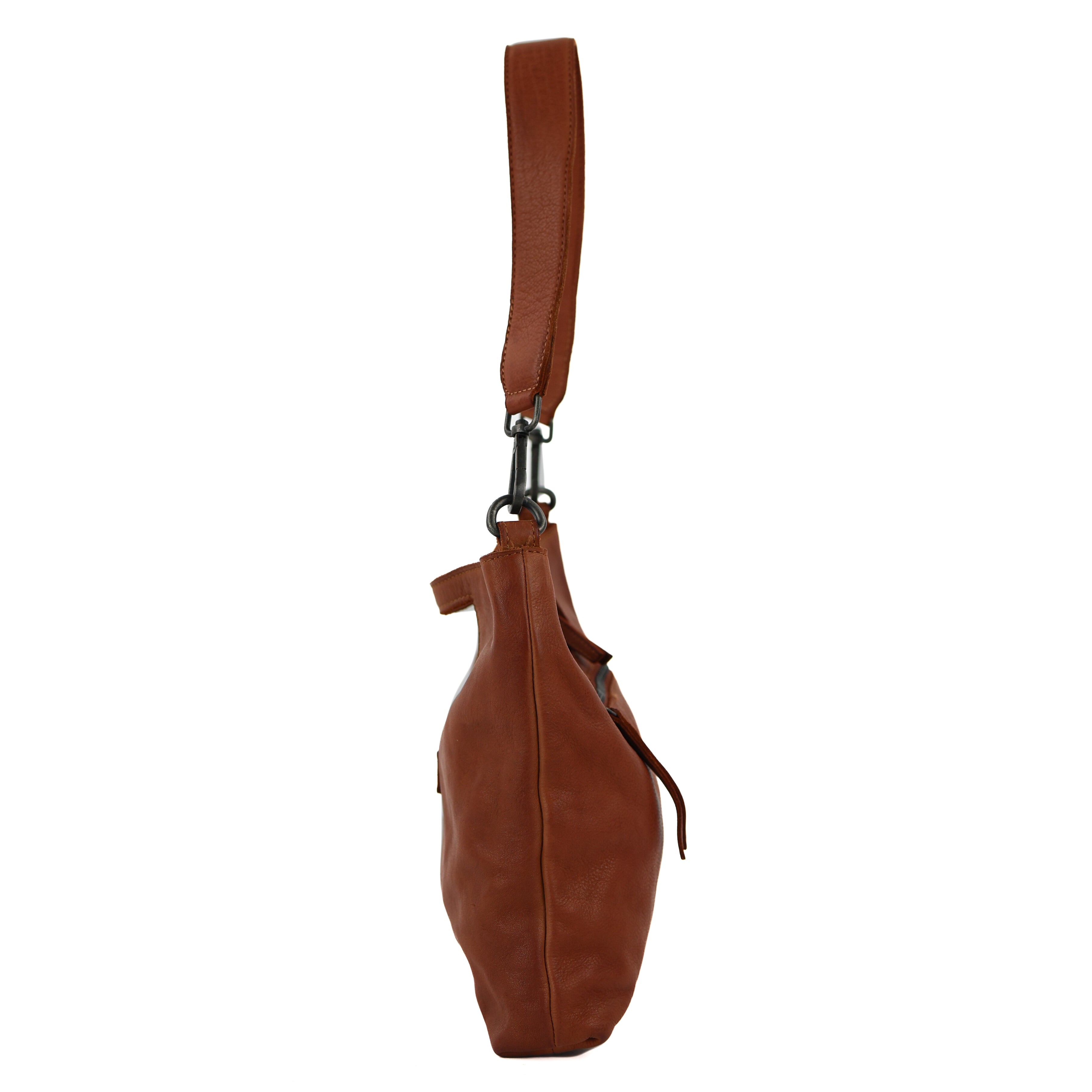 Clutch/schoudertasje 'Feline' cognac