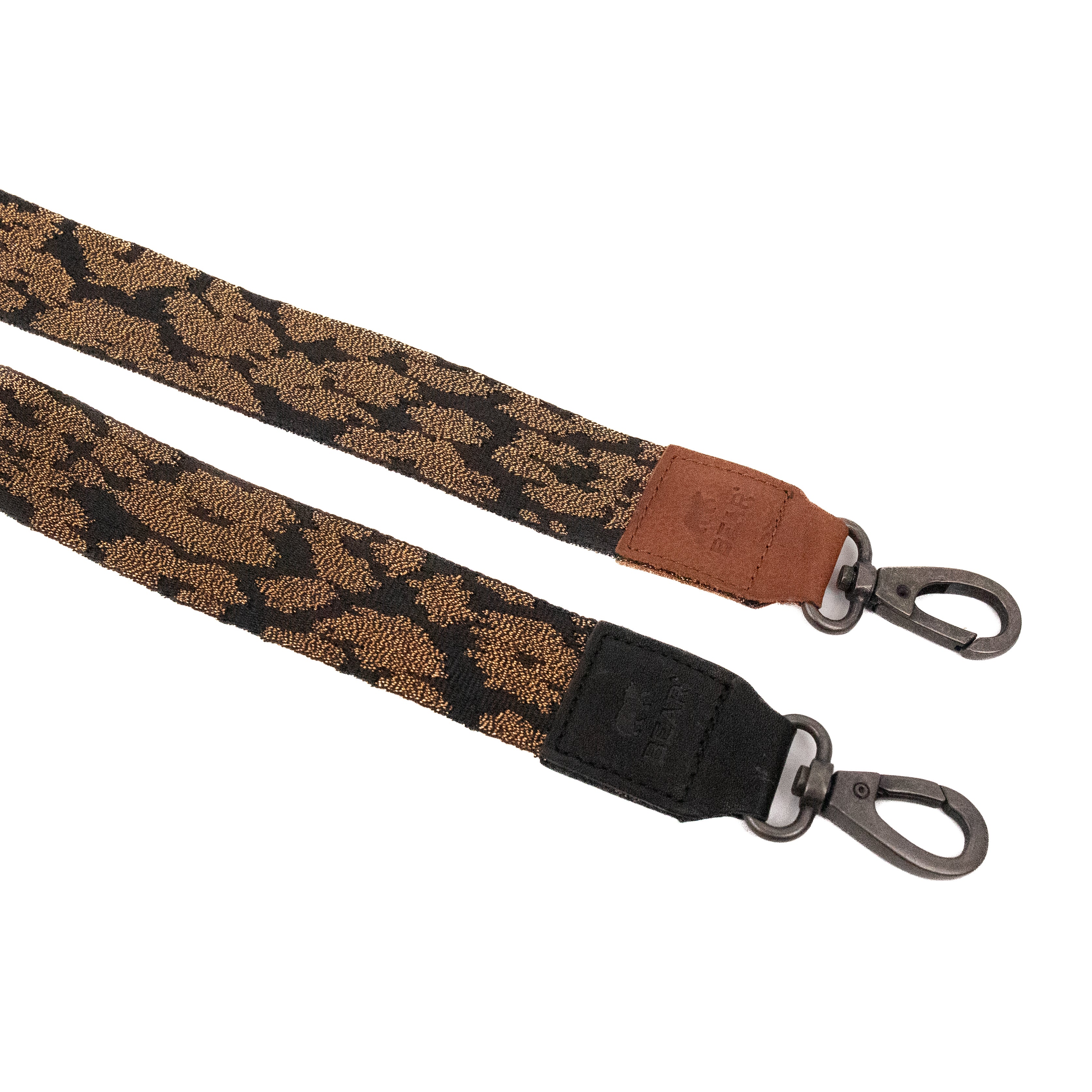 Bag strap 'Leopard' glitter/black