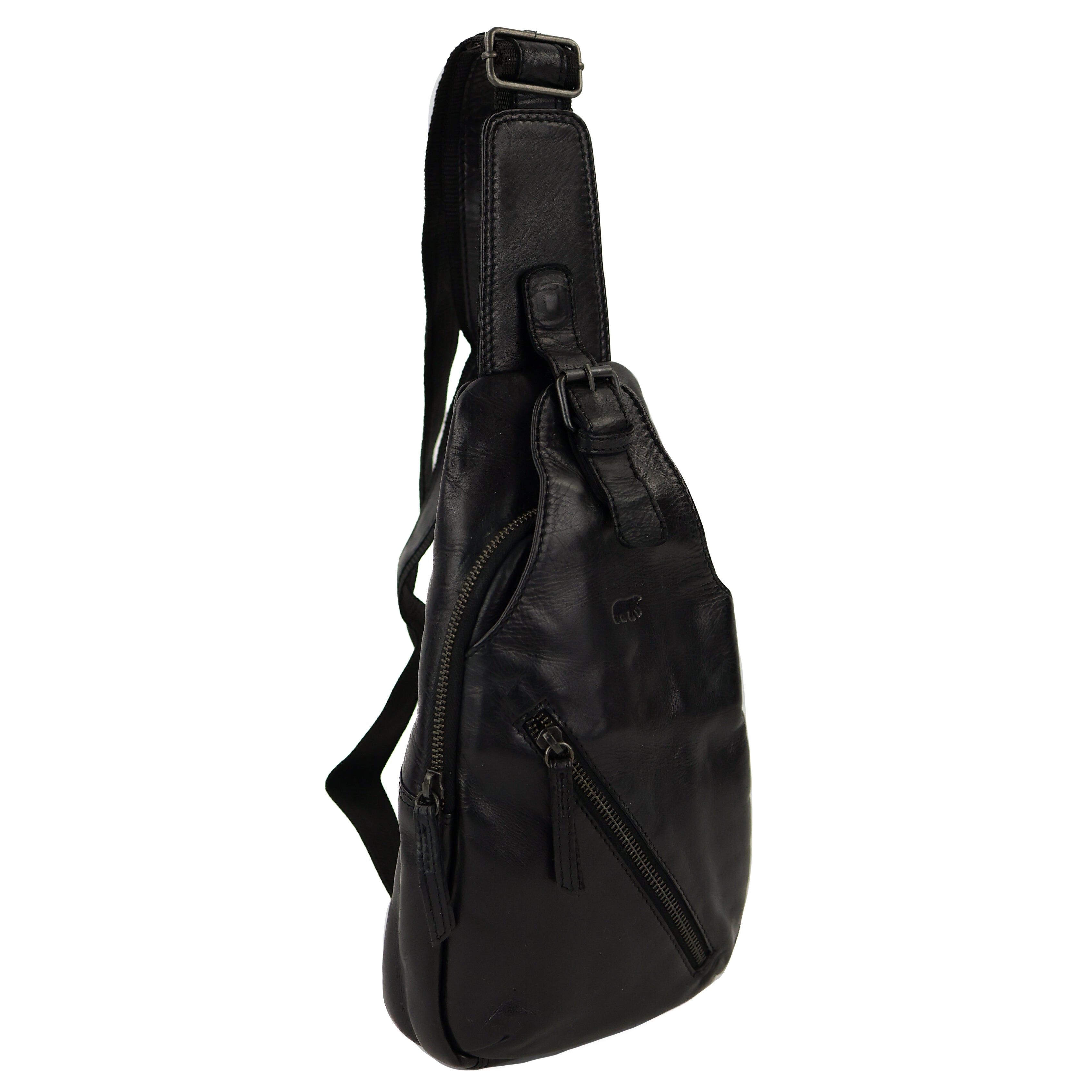 Crossbody tas/slingbag tas 'Daley' zwart