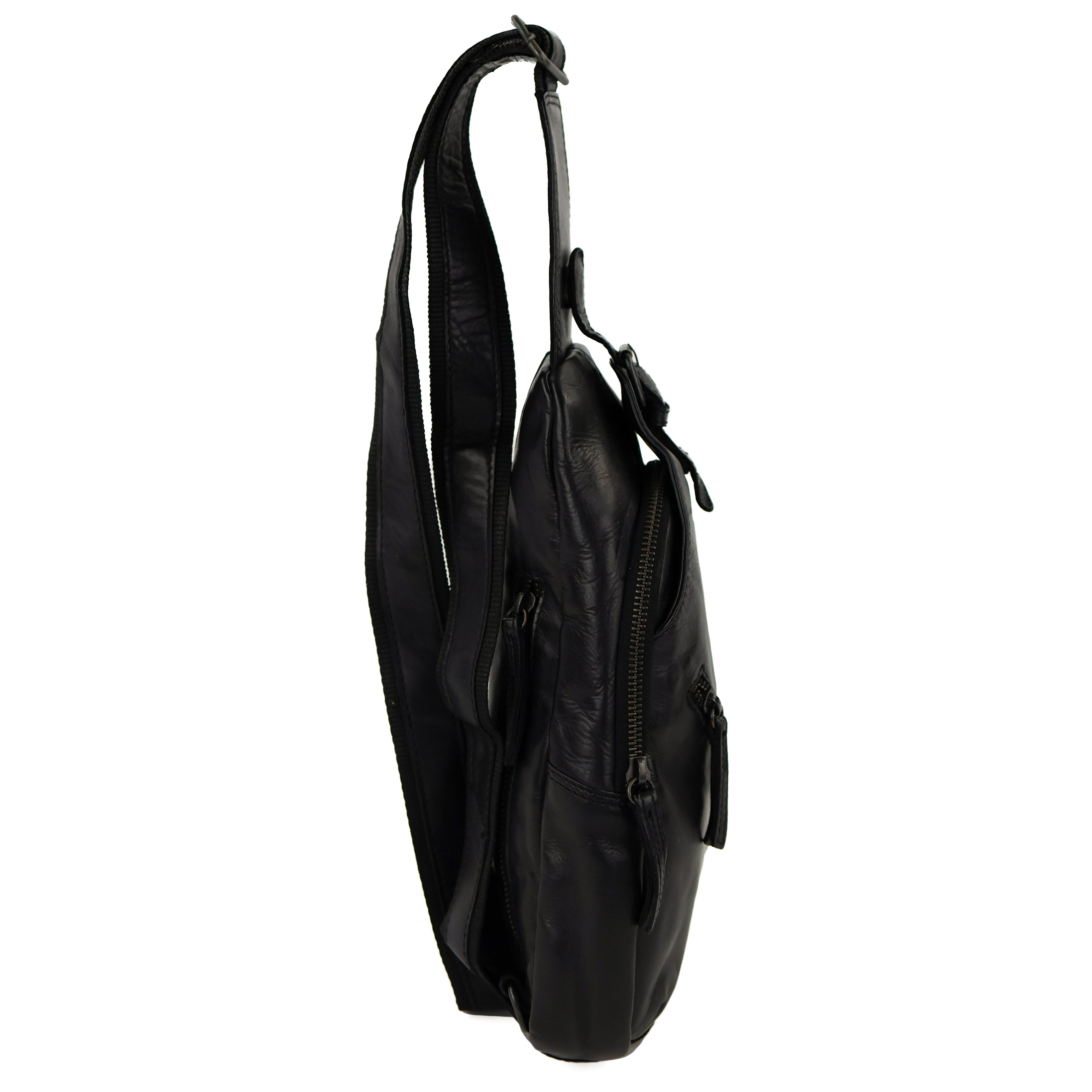 Crossbody tas/slingbag tas 'Daley' zwart